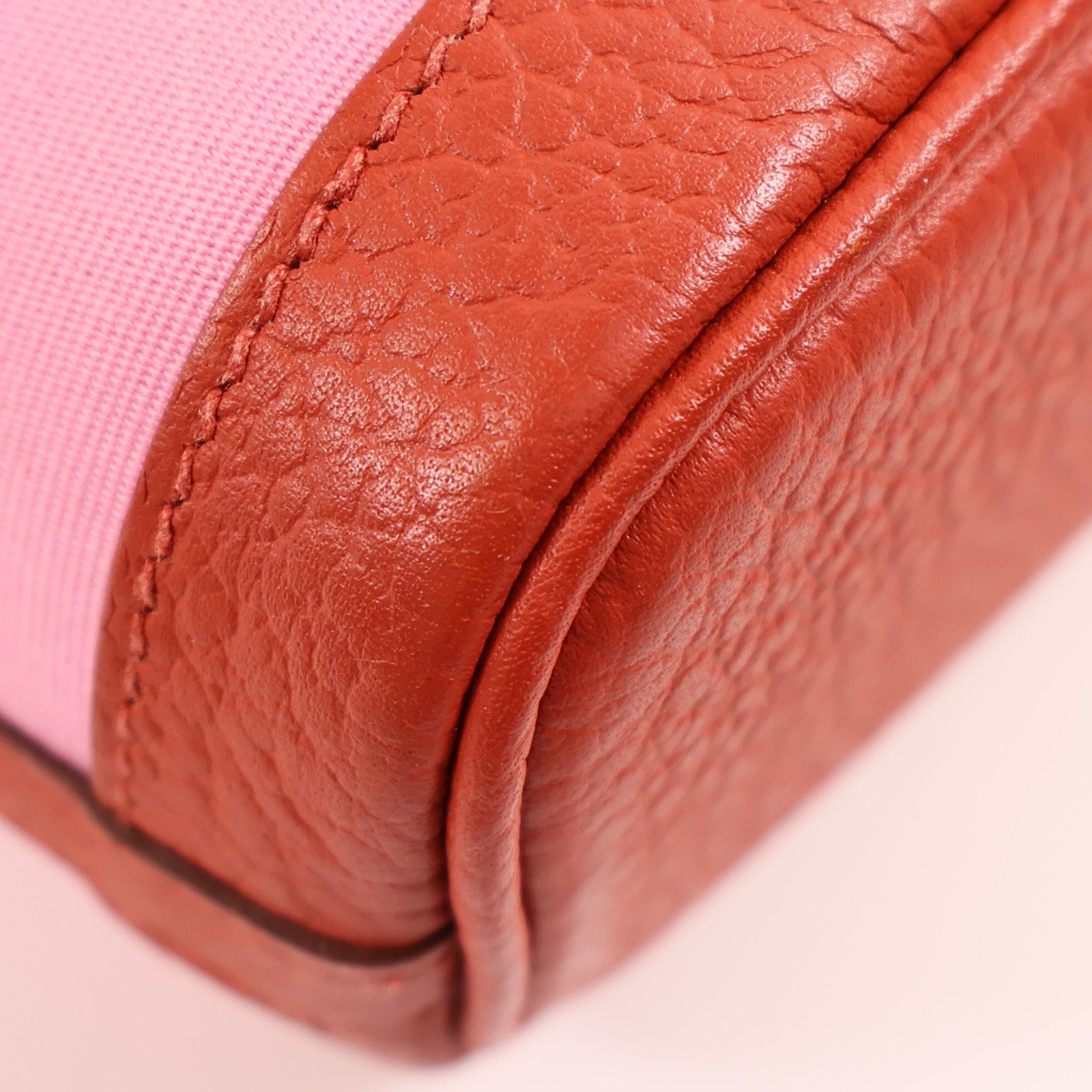 HERMES 帆布Garden File PM銀扣手挽肩背兩用袋