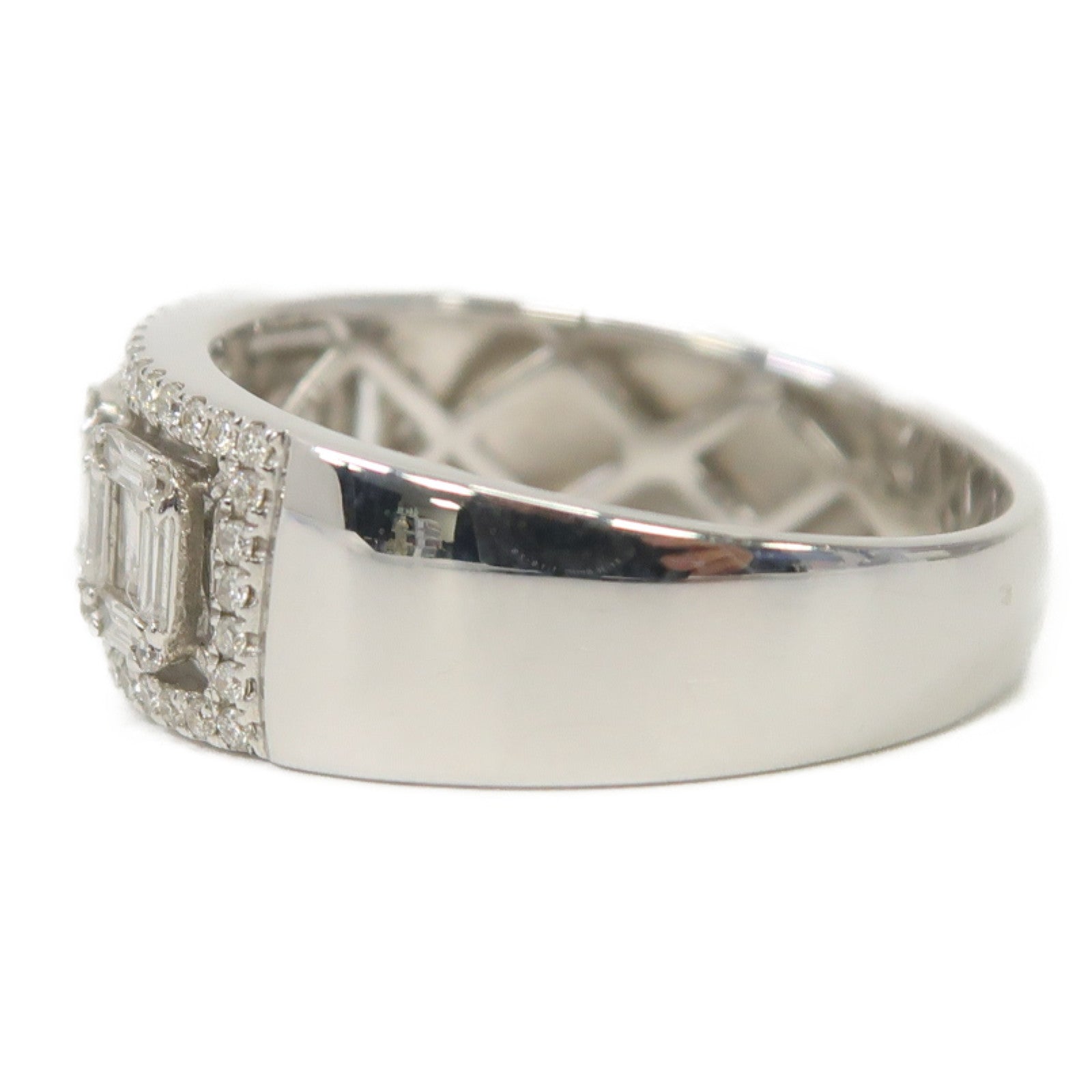 JEWELRY 18K白金Diamond Ring 0.35ct/0.27ct鑽石戒指US#7
