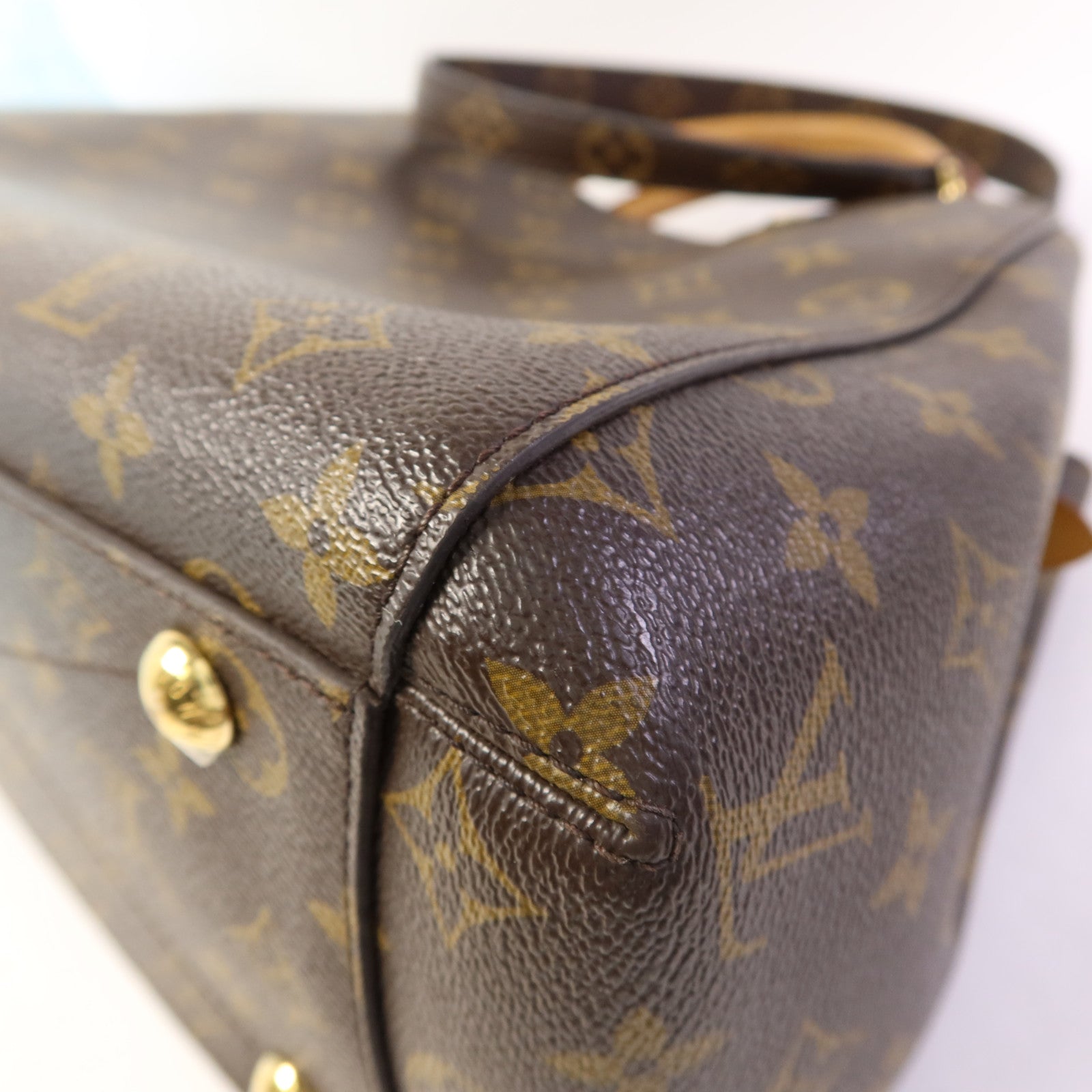 LOUIS VUITTON Monogram Montaigne MM金扣手挽肩背兩用袋