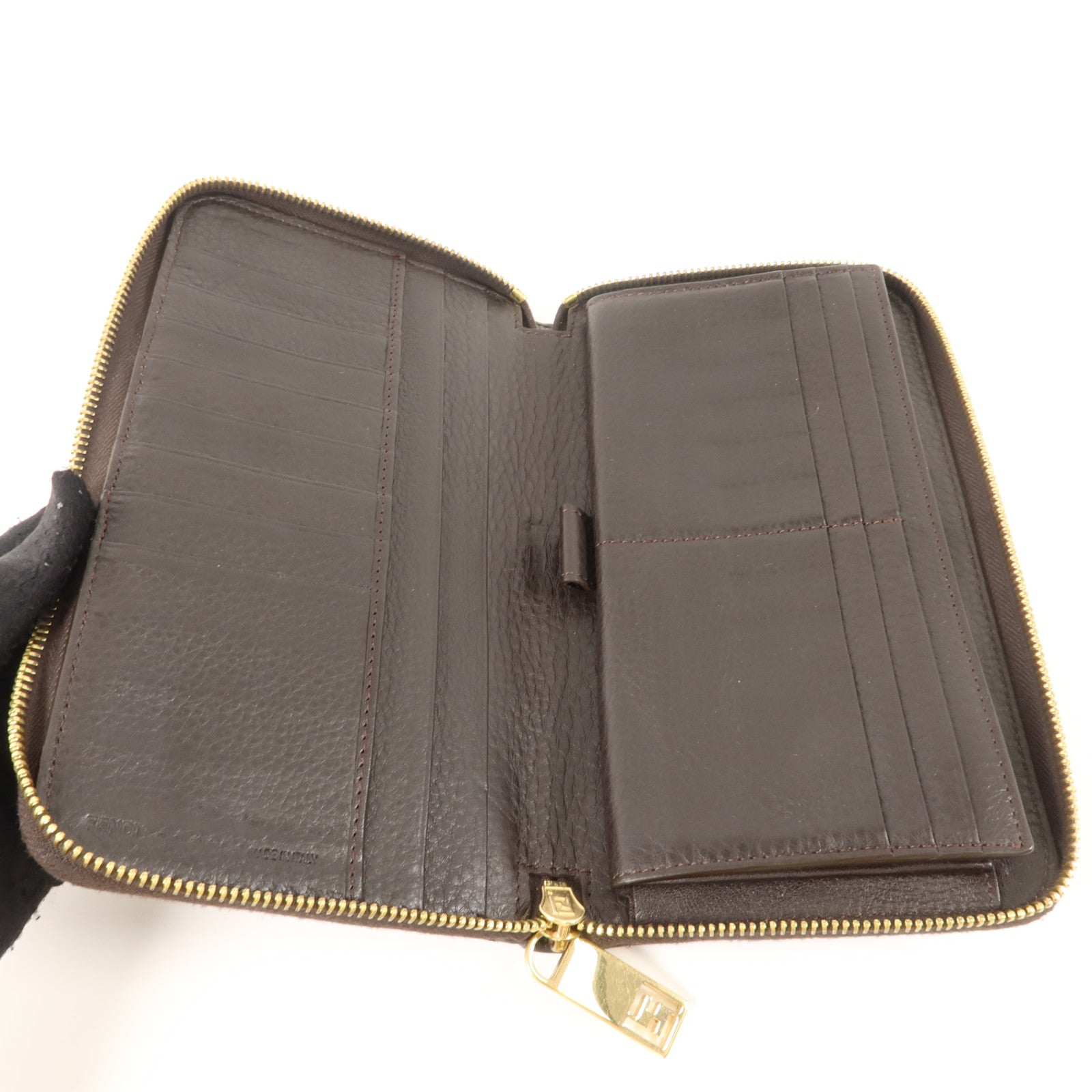FENDI 帆布Zipper Long Wallet長錢包