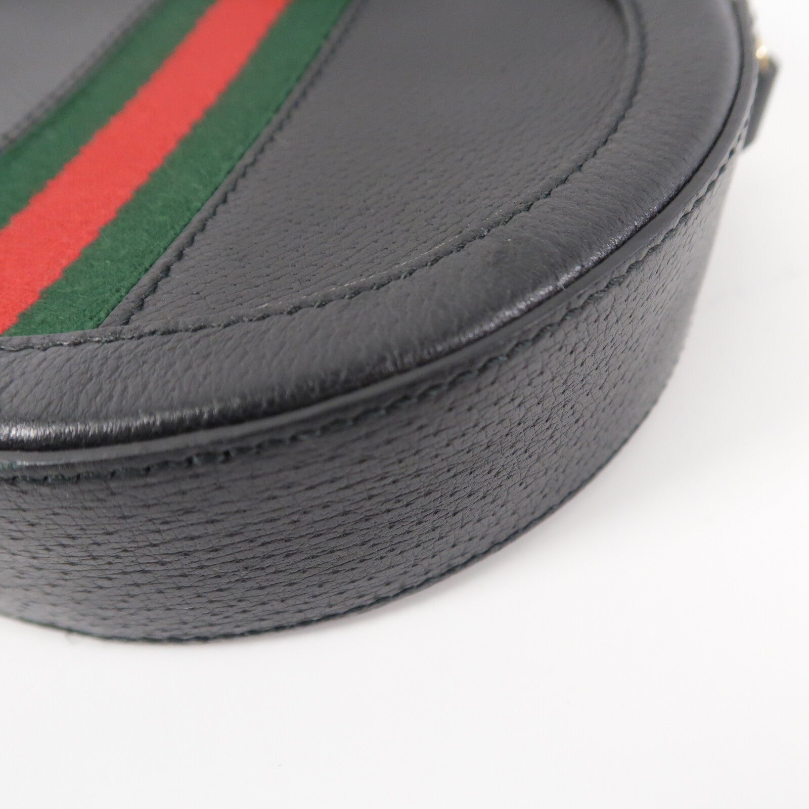 GUCCI 牛皮皮革Ophidia Mini GG Round Shoulder Bag鏈帶肩背袋
