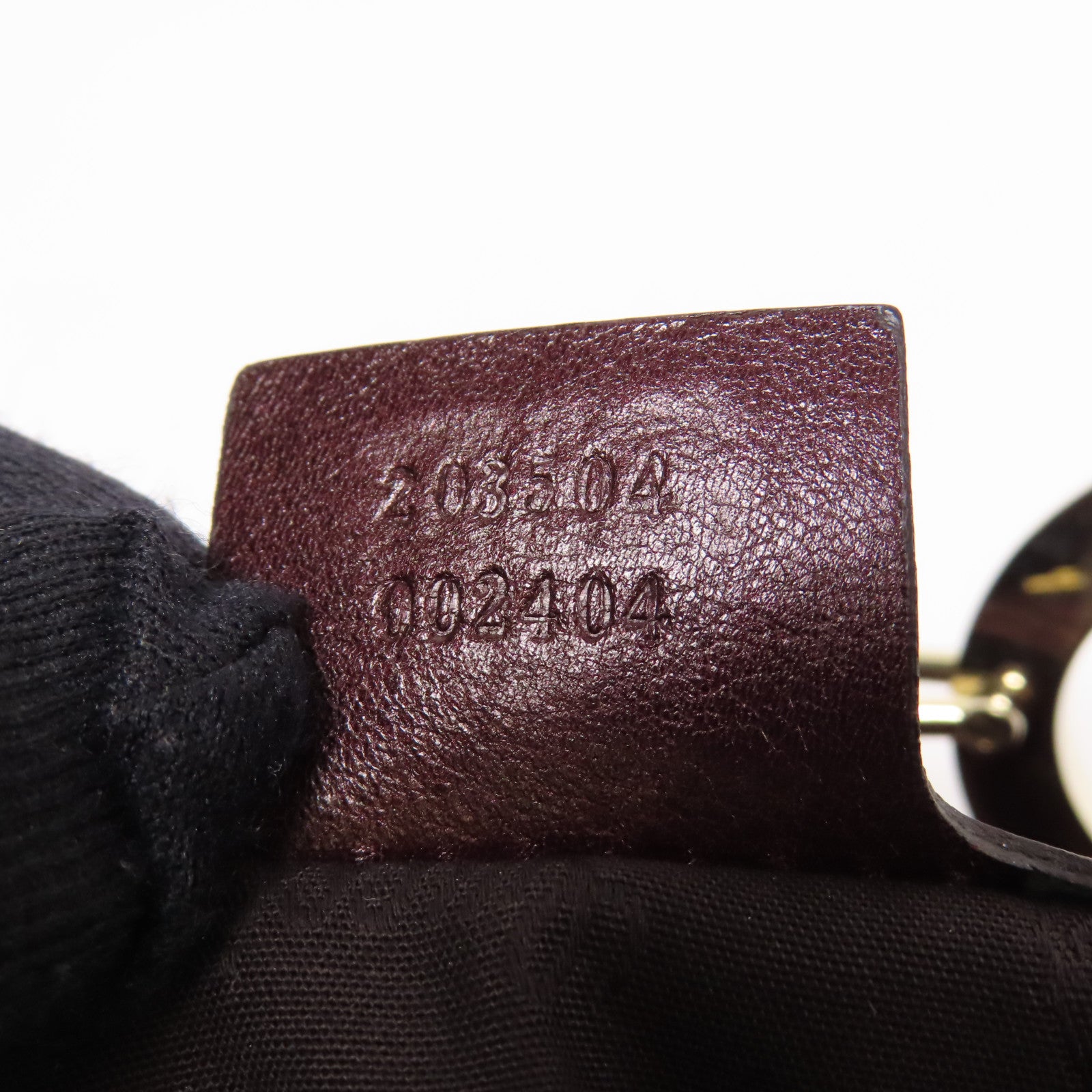 GUCCI GG GHW Guccissima Charlotte Shoulder Bag 203504 Leather Brown 