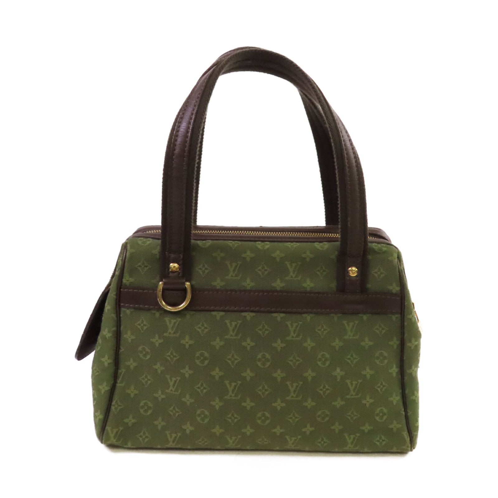 LOUIS VUITTON 【激減優惠】Monogram Mini Josephine PM Handbag金扣手挽袋軍綠色/啡色