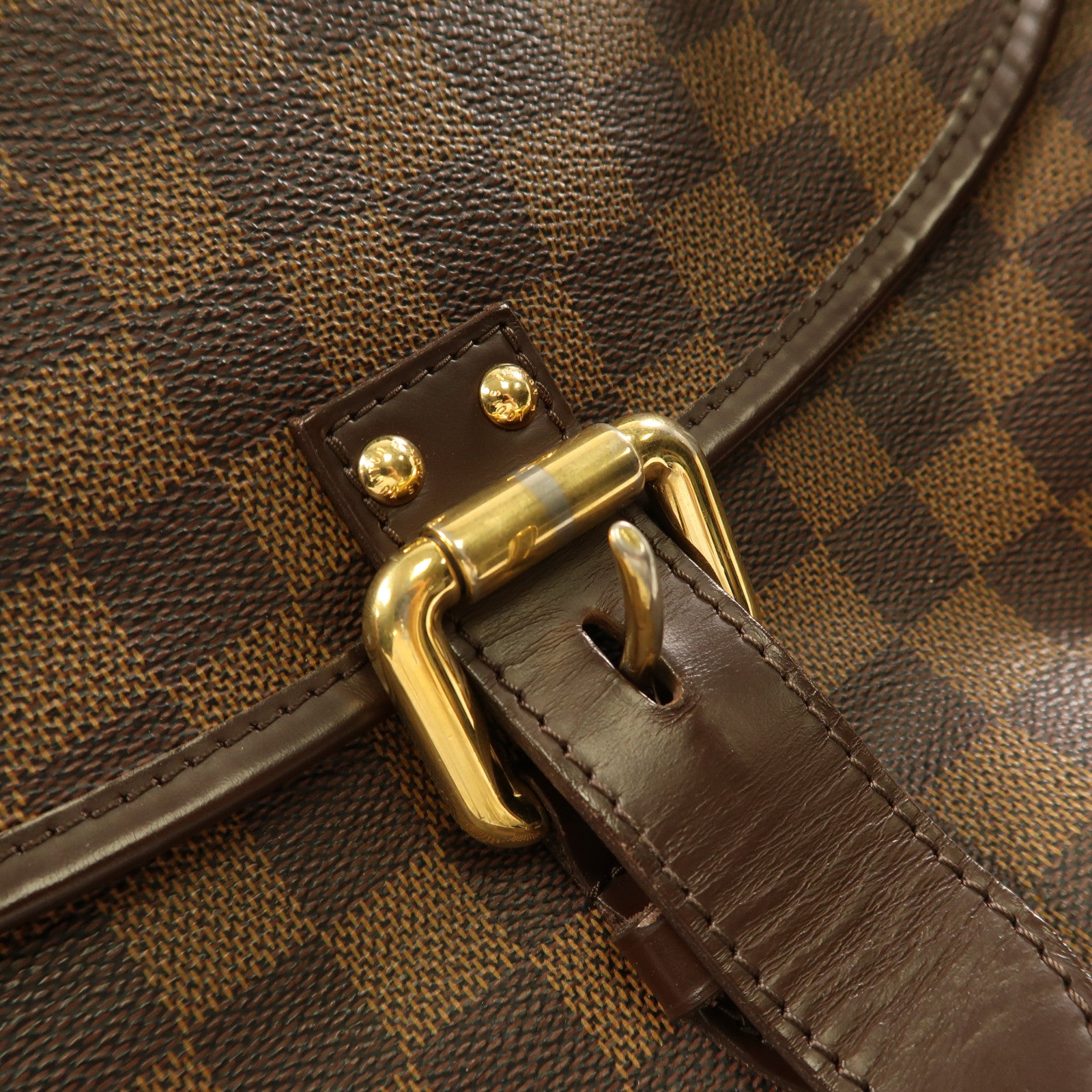 LOUIS VUITTON 【激減優惠】Damier Highbury金扣肩背袋啡色