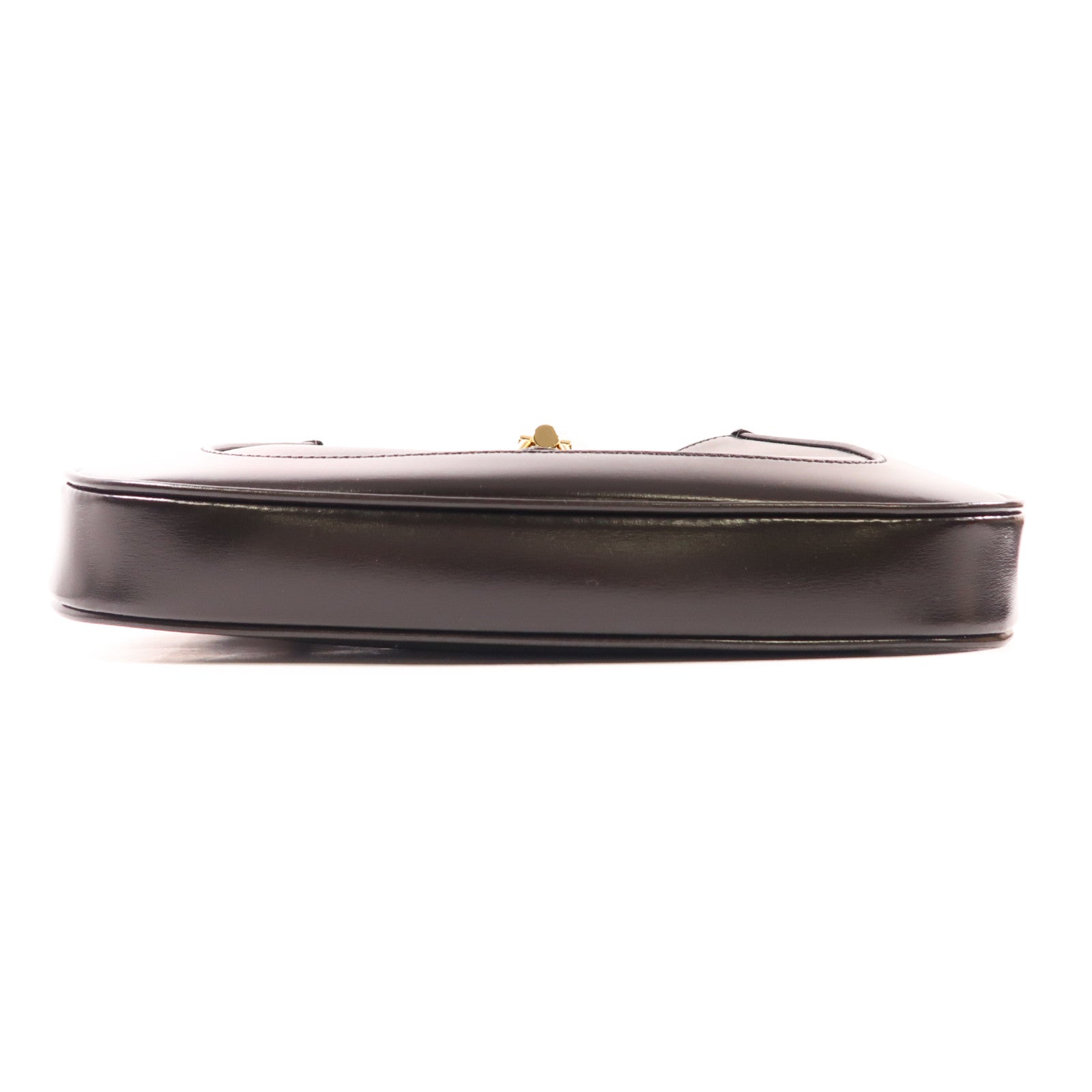 GUCCI GHW Jackie 1961 Shoulder Bag Black Leather 636709