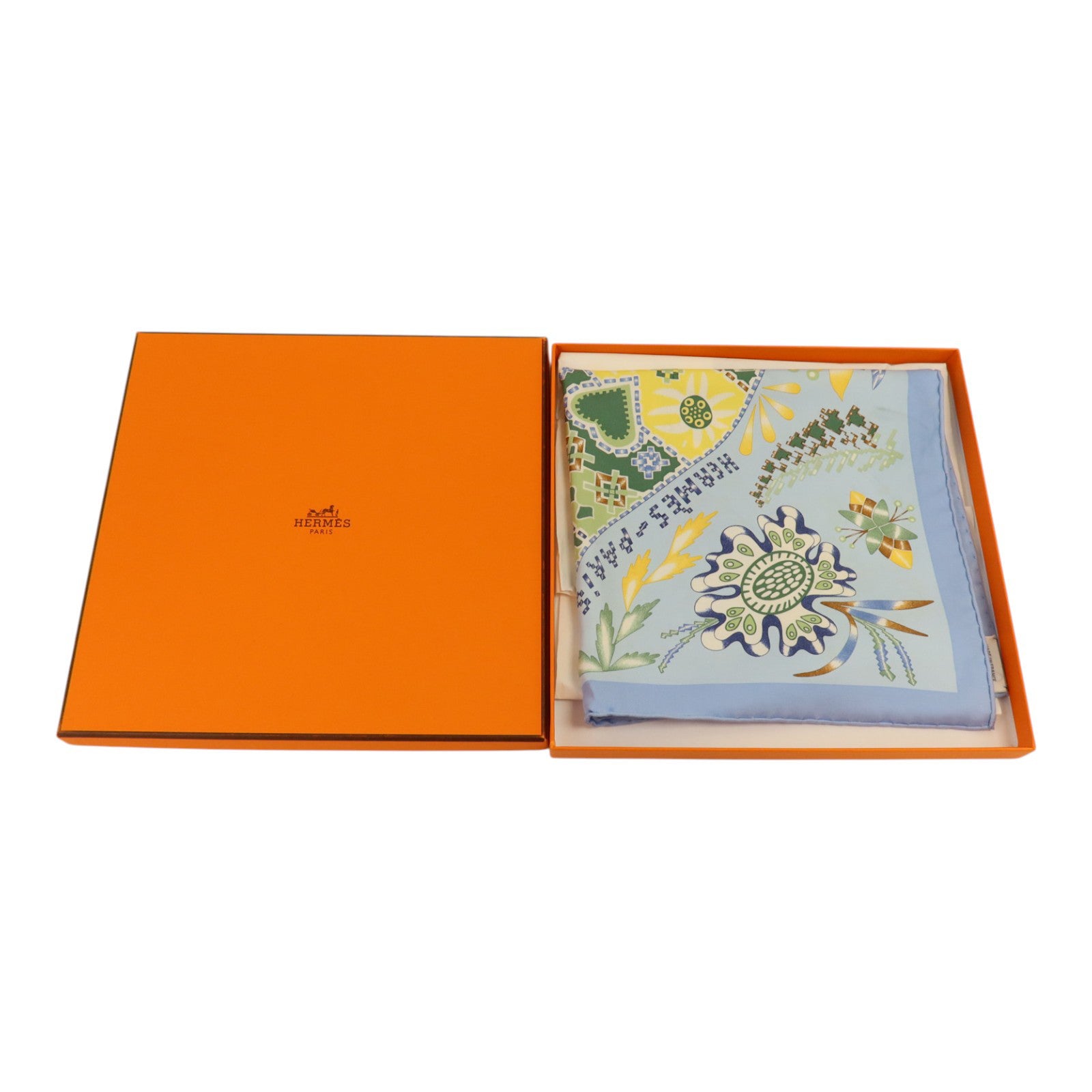 HERMES 絲質Scarf 40x40cm絲巾