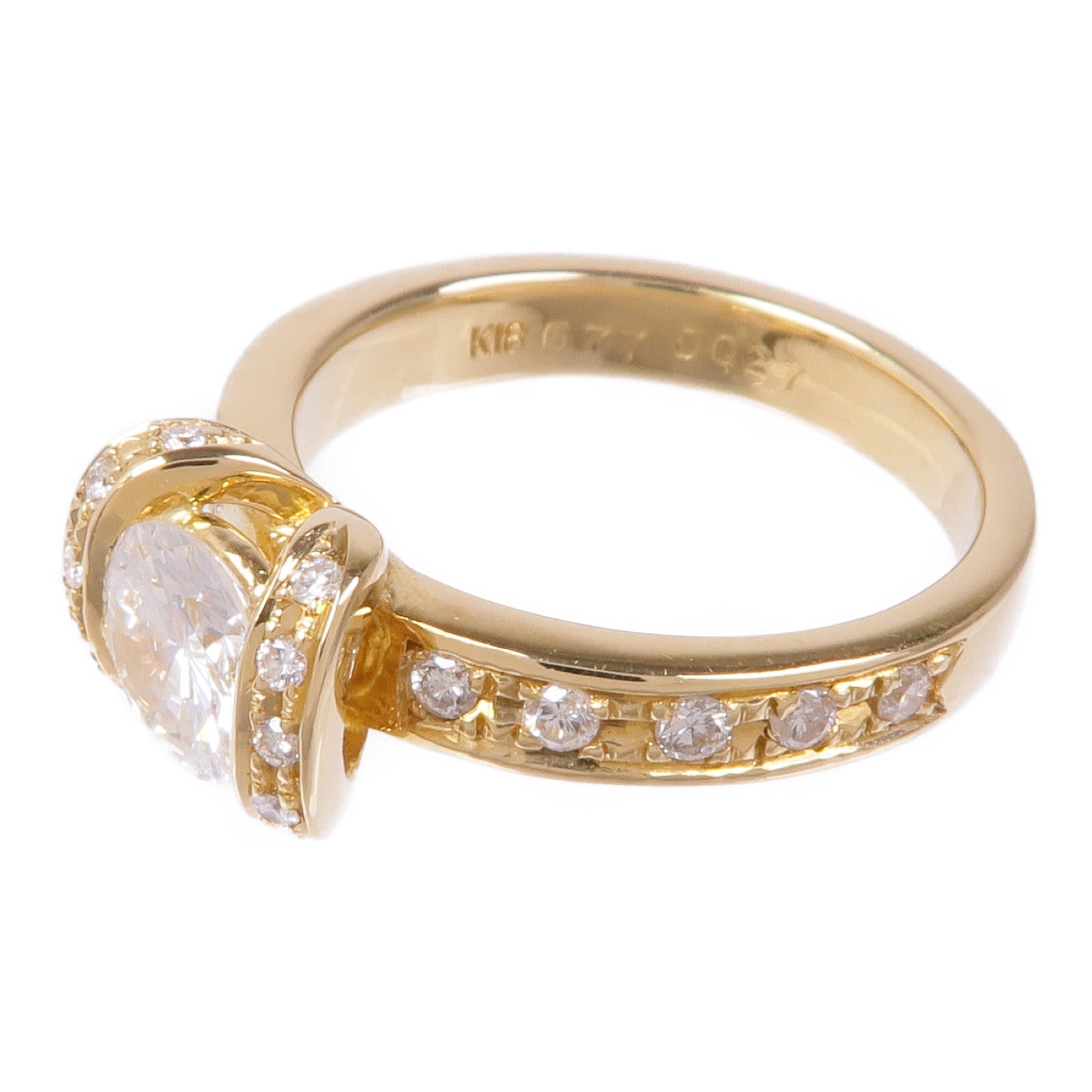 JEWELRY Diamond Ring 18K Yellow Gold US#6
