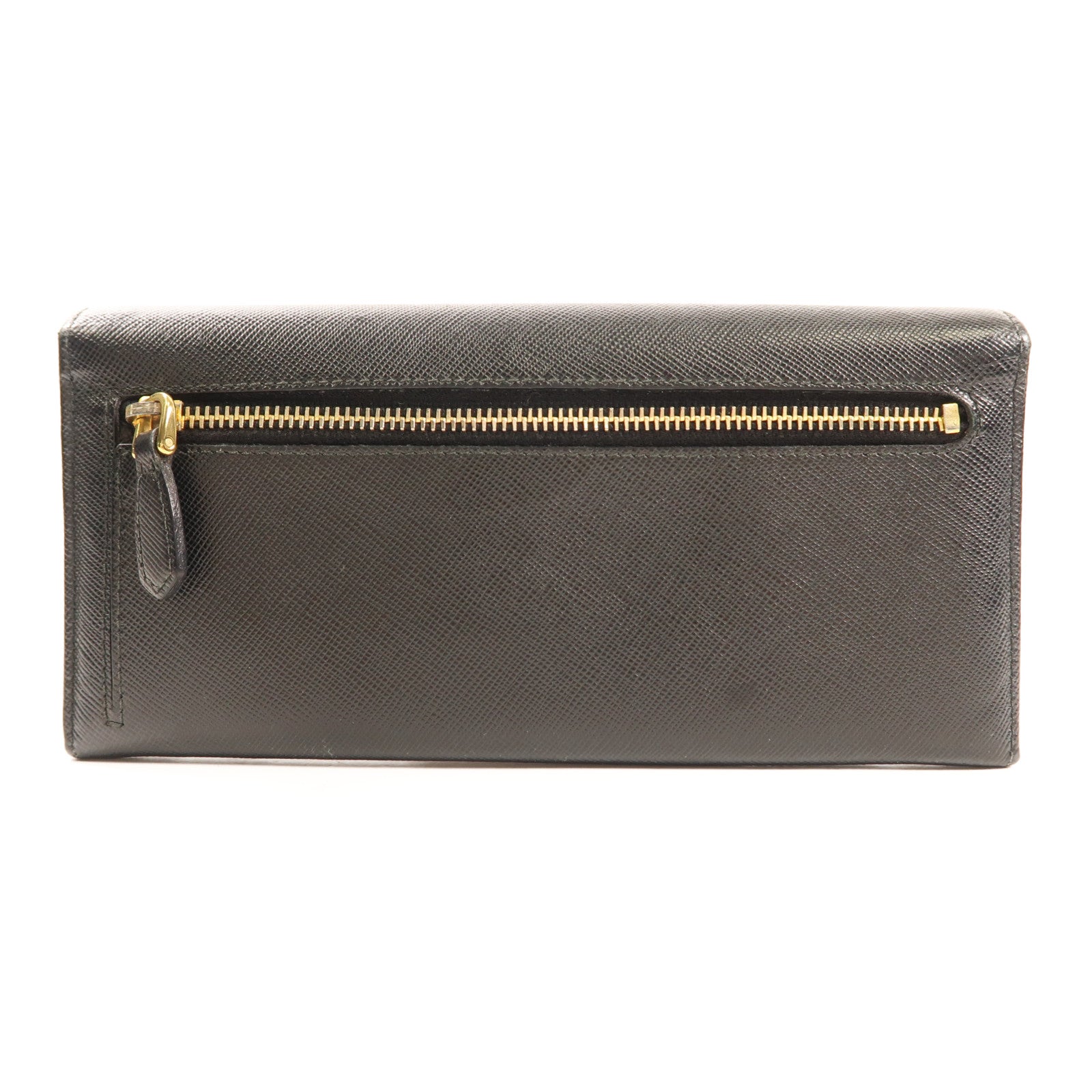 PRADA 牛皮皮革Long wallet金扣長錢包