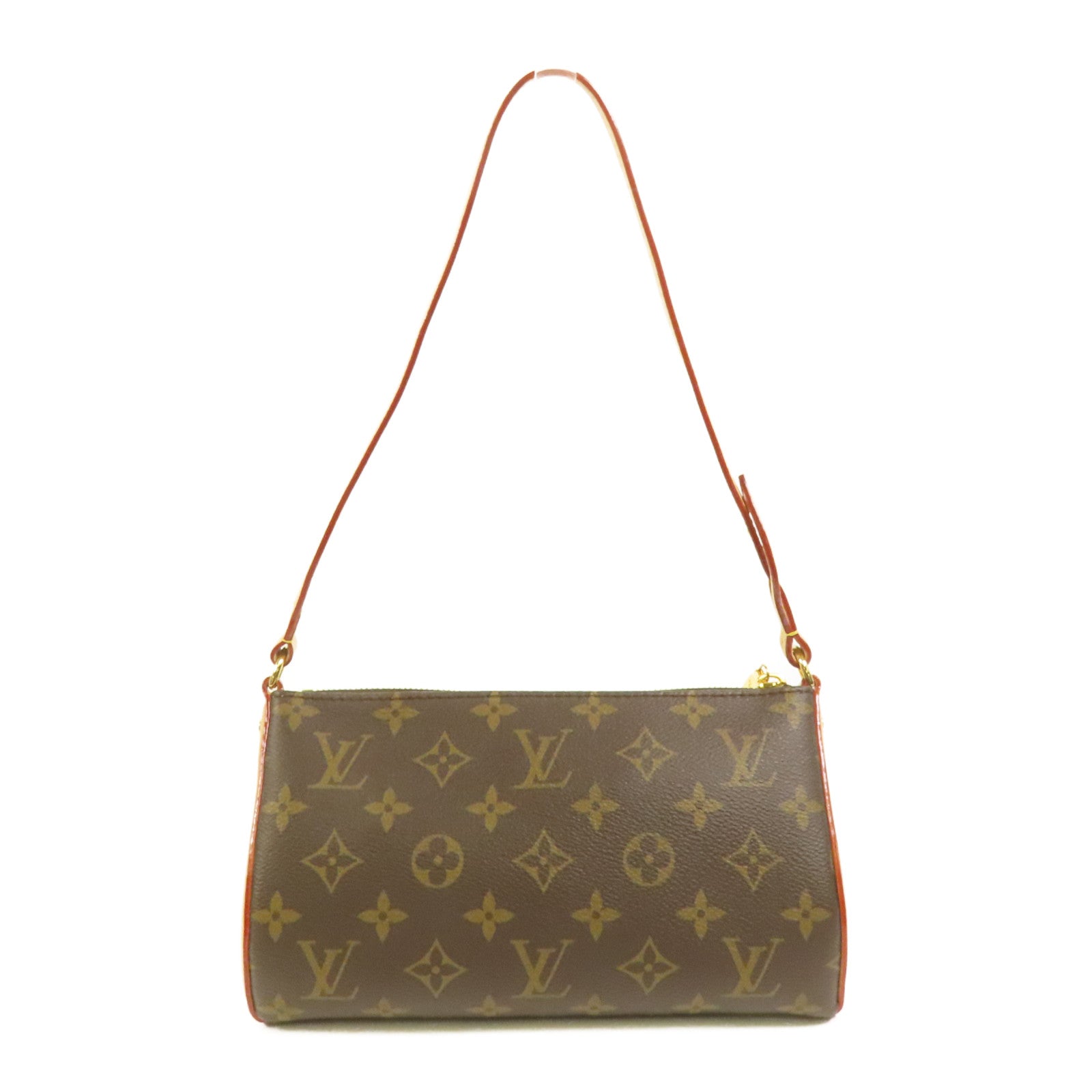 LOUIS VUITTON Monogram Pochette Tirette金扣手挽肩背兩用袋