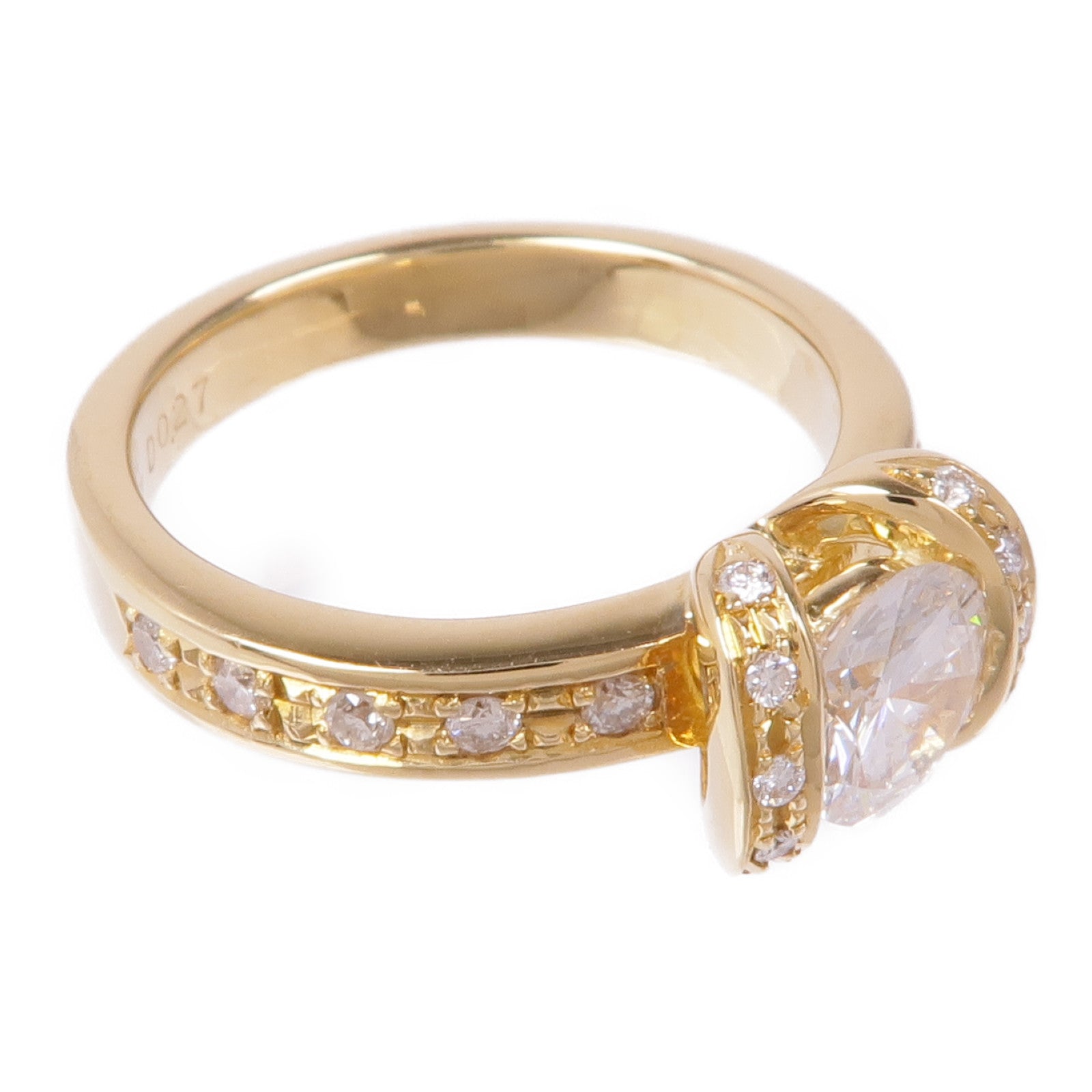 JEWELRY Diamond Ring 18K Yellow Gold US#6