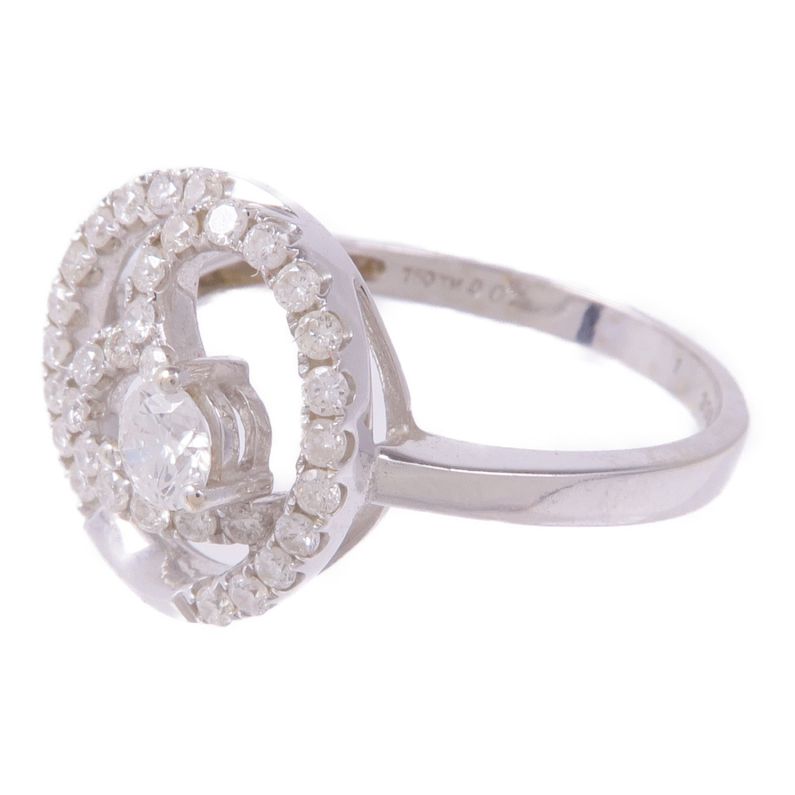 JEWELRY K18白金Diamond Ring鑽石戒指US#8.5