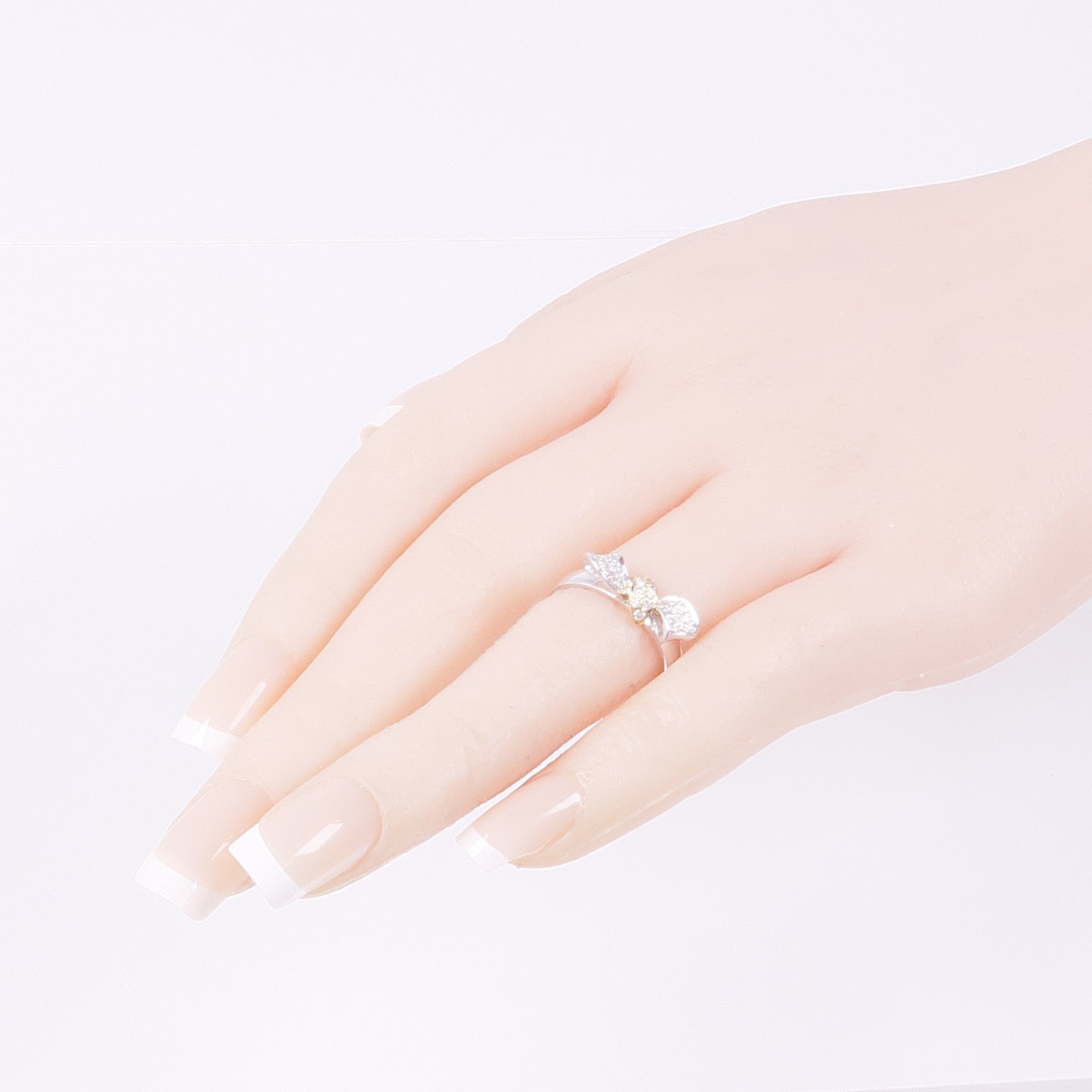 JEWELRY 【激減優惠】18K黃金/白金Diamond Ring鑽石戒指US#6.25