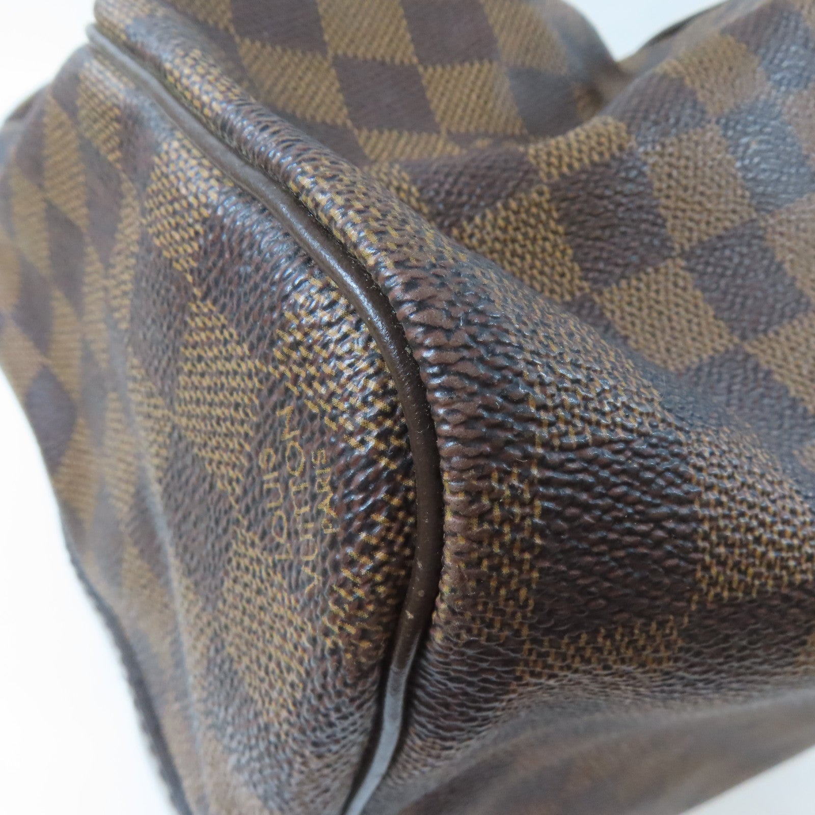LOUIS VUITTON Damier Keepall Bandouliere 45金扣手挽袋啡色