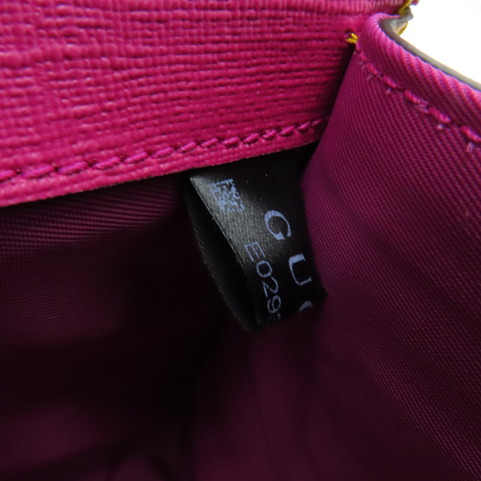 GUCCI 【激減優惠】塗層帆布2 Way Shoulder銀扣手挽肩背兩用袋黃色/粉紅色