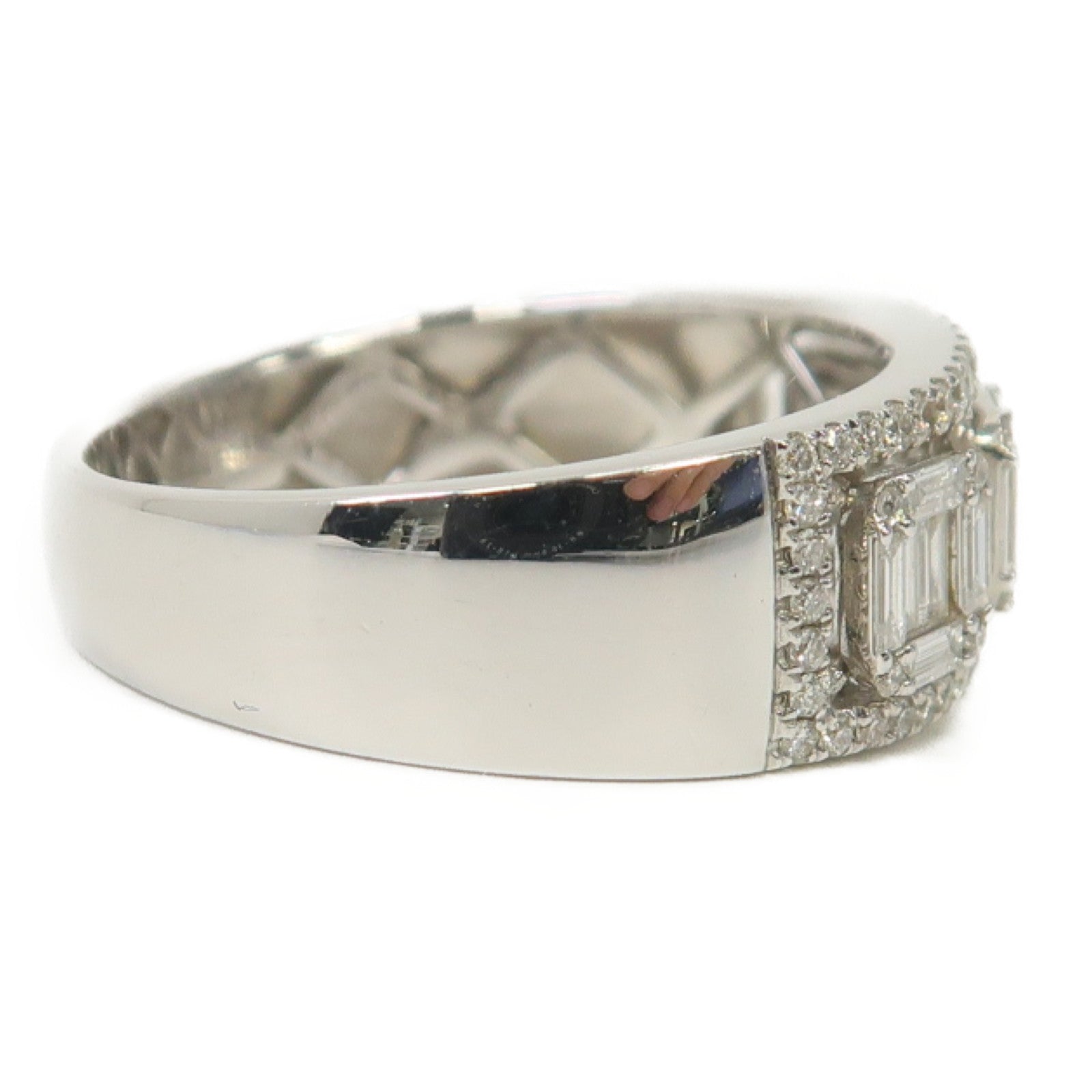 JEWELRY 18K白金Diamond Ring 0.35ct/0.27ct鑽石戒指US#7