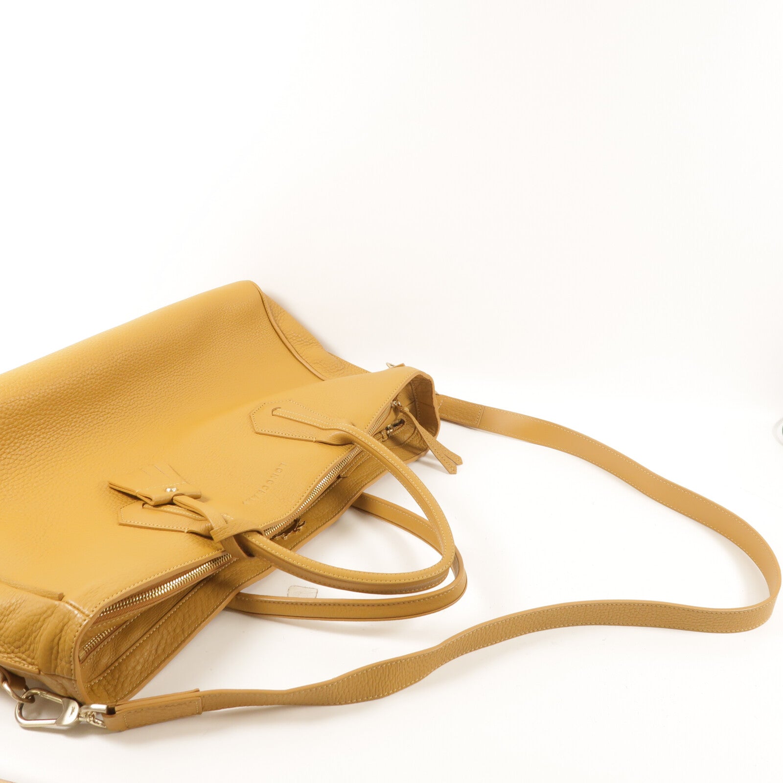 Longchamp 牛皮皮革Penelope Tote手挽肩背兩用袋
