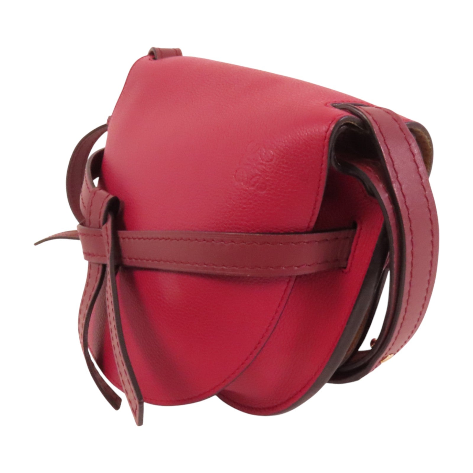 LOEWE 牛皮皮革Gate Small金扣肩背袋