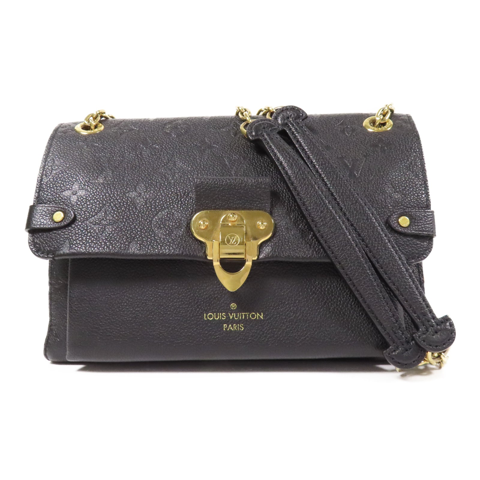 LOUIS VUITTON LV GHW Vavin PM Shoulder Bag M44151 Monogram Empreinte Black