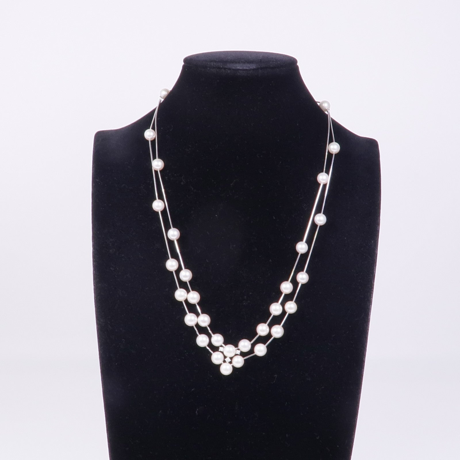 TASAKI 18K白金Pearl/Diamond Necklace珍珠/鑽石項鍊