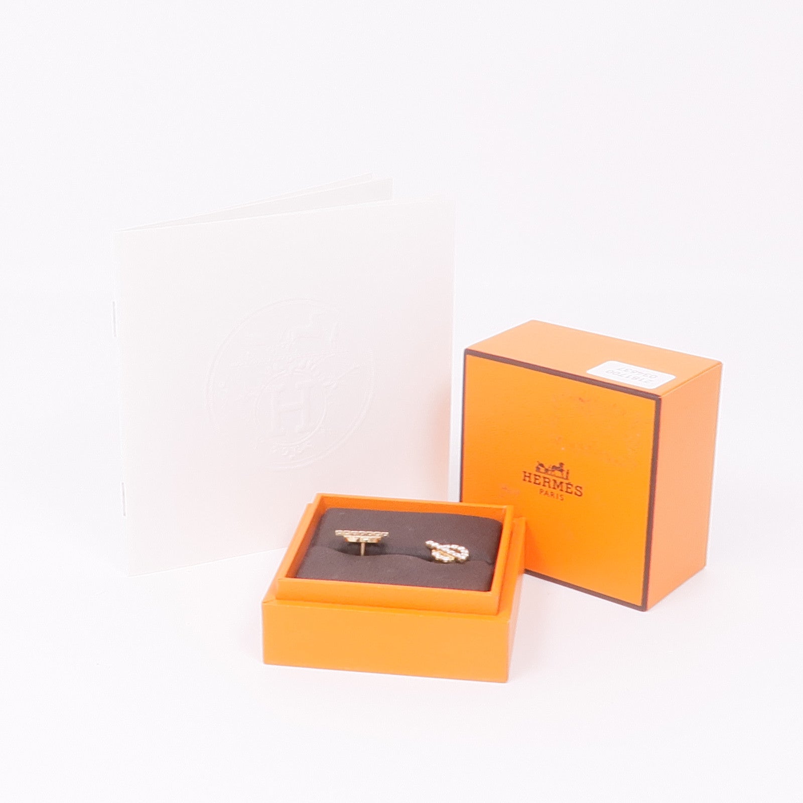 HERMES 【激減優惠】18K玫瑰金Finesse Earrings鑽石耳環