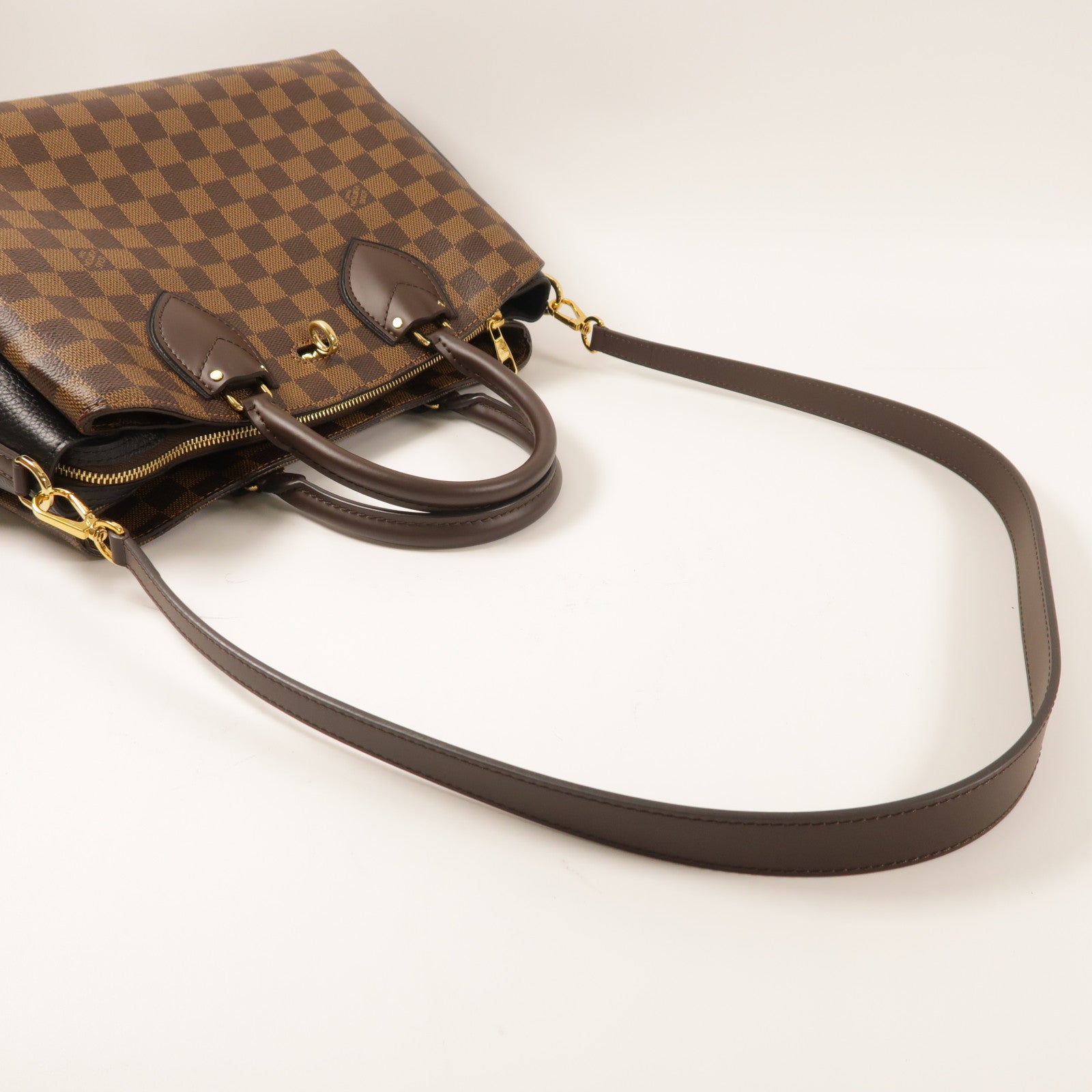 LOUIS VUITTON Damier Normandy金扣手挽肩背兩用袋