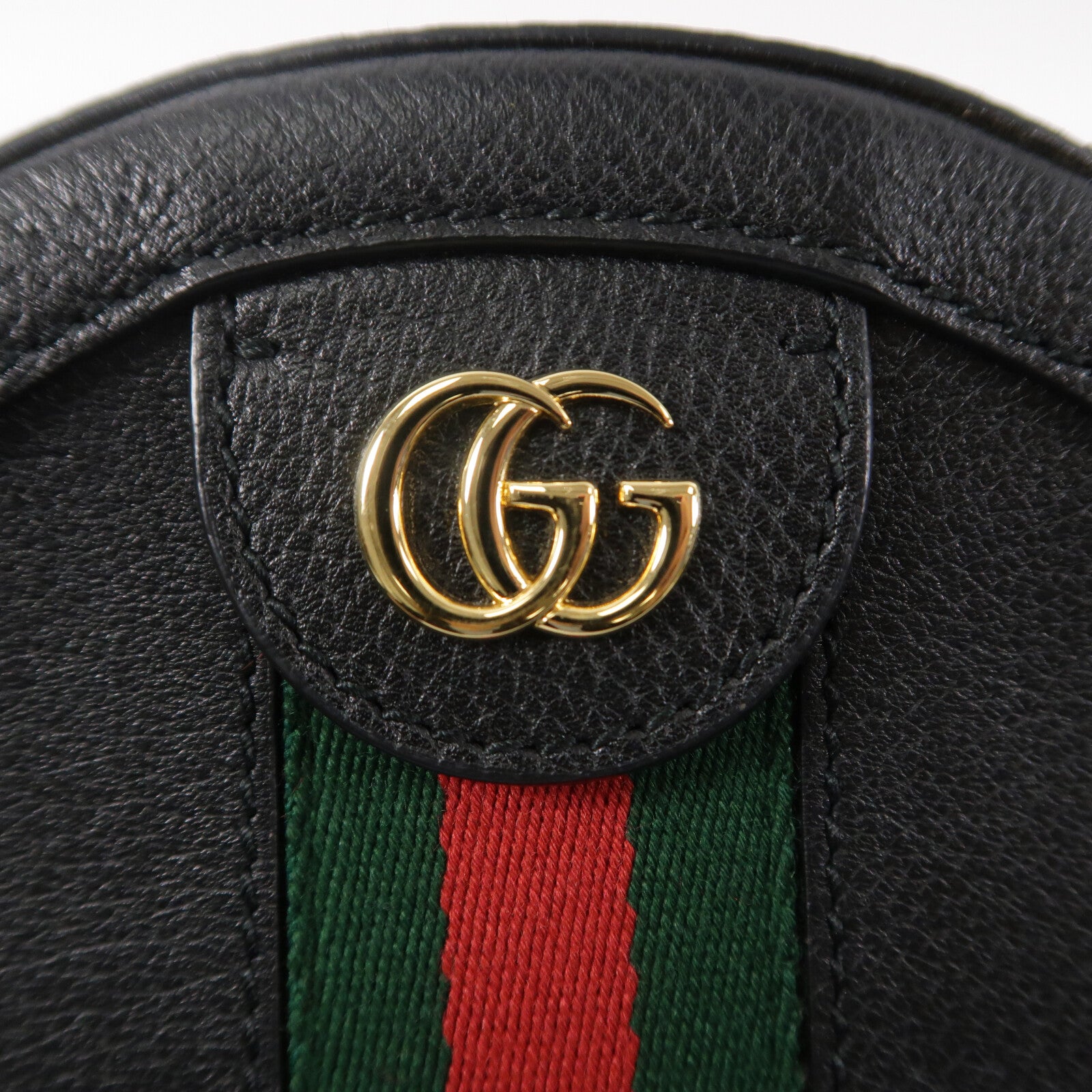 GUCCI 牛皮皮革Ophidia Mini GG Round Shoulder Bag鏈帶肩背袋