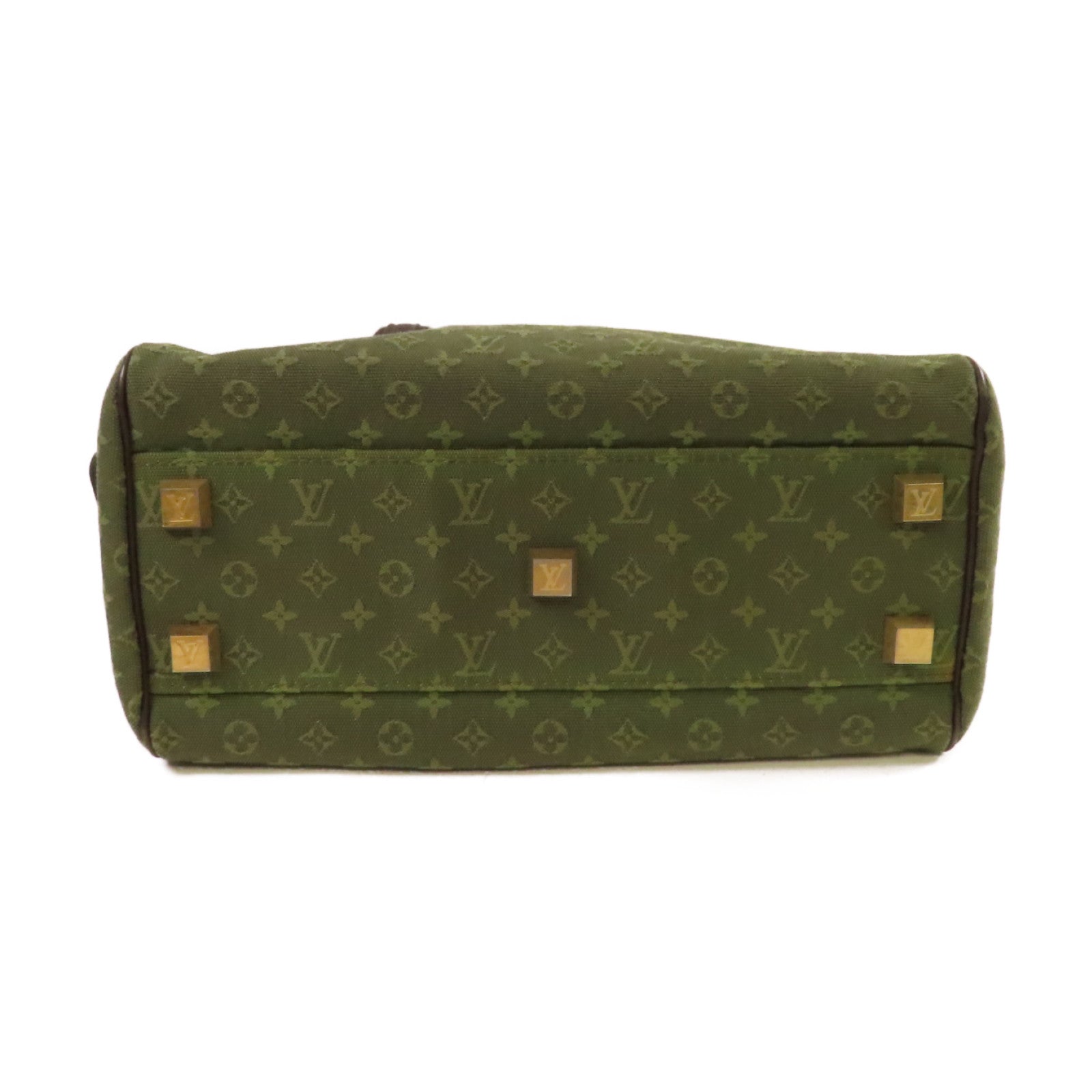 LOUIS VUITTON 【激減優惠】Monogram Mini Josephine PM Handbag金扣手挽袋軍綠色/啡色
