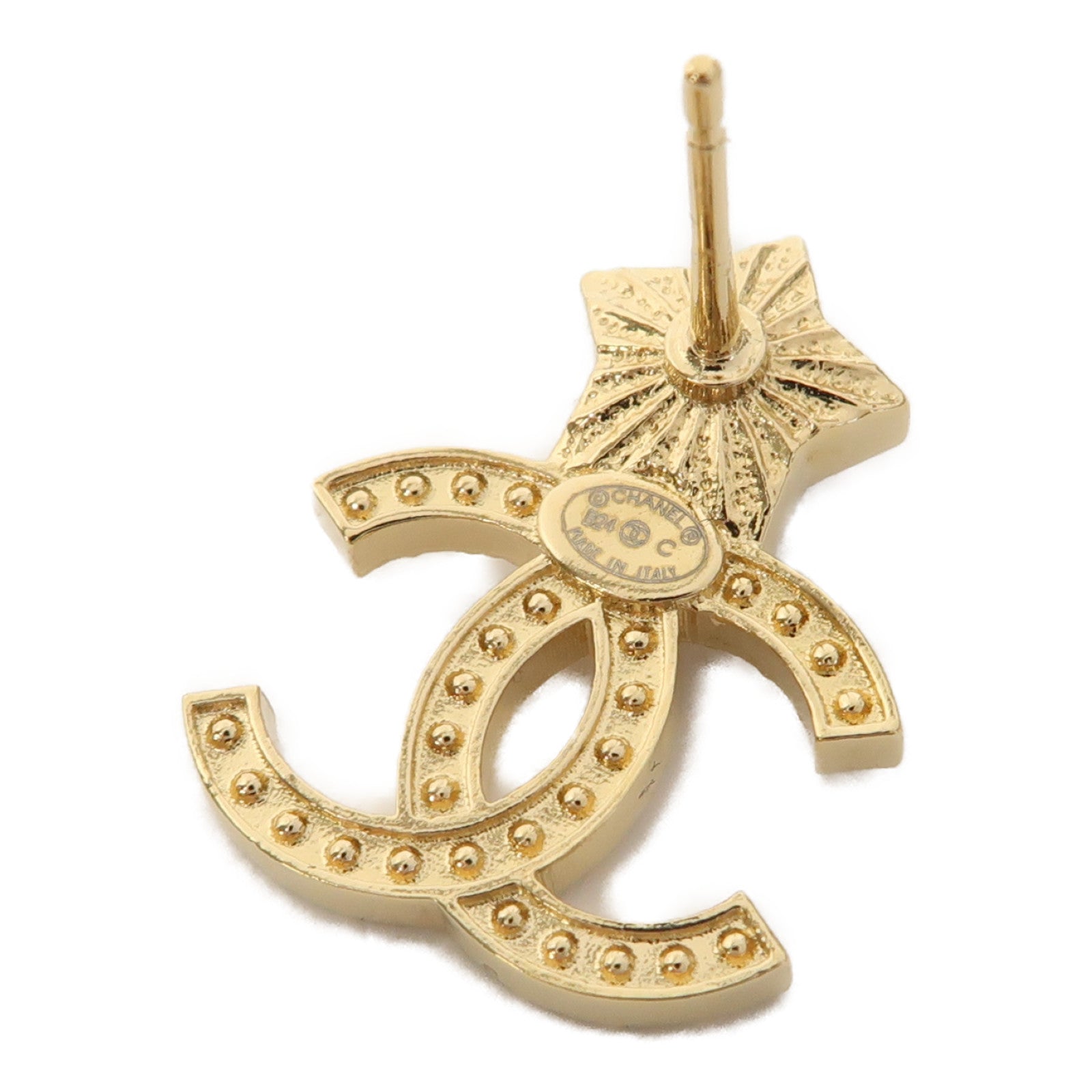 CHANEL 金屬Earrings耳環金色