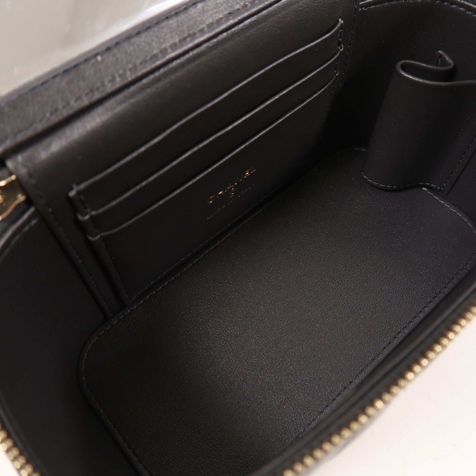 CHANEL 羊皮皮革Vanity Case金扣手挽肩背兩用袋