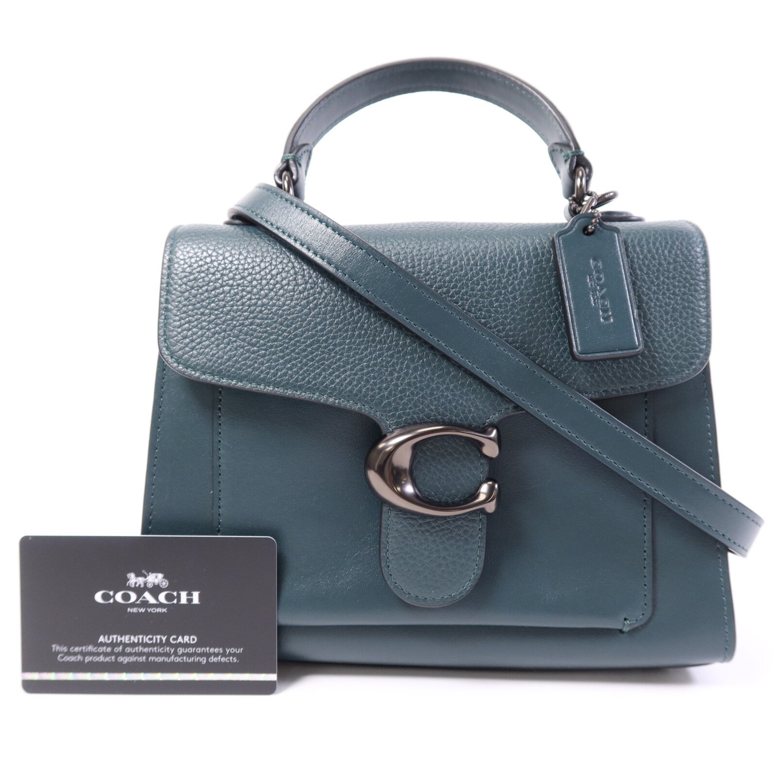 COACH 牛皮皮革2 Way Shoulder Bag手挽肩背兩用袋