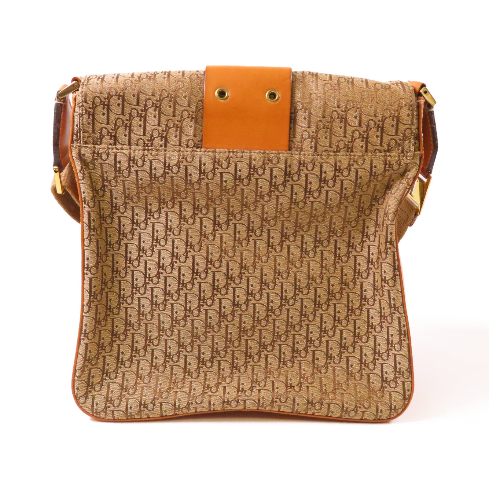 Dior 帆布Shoulder Bag金扣肩背袋啡色