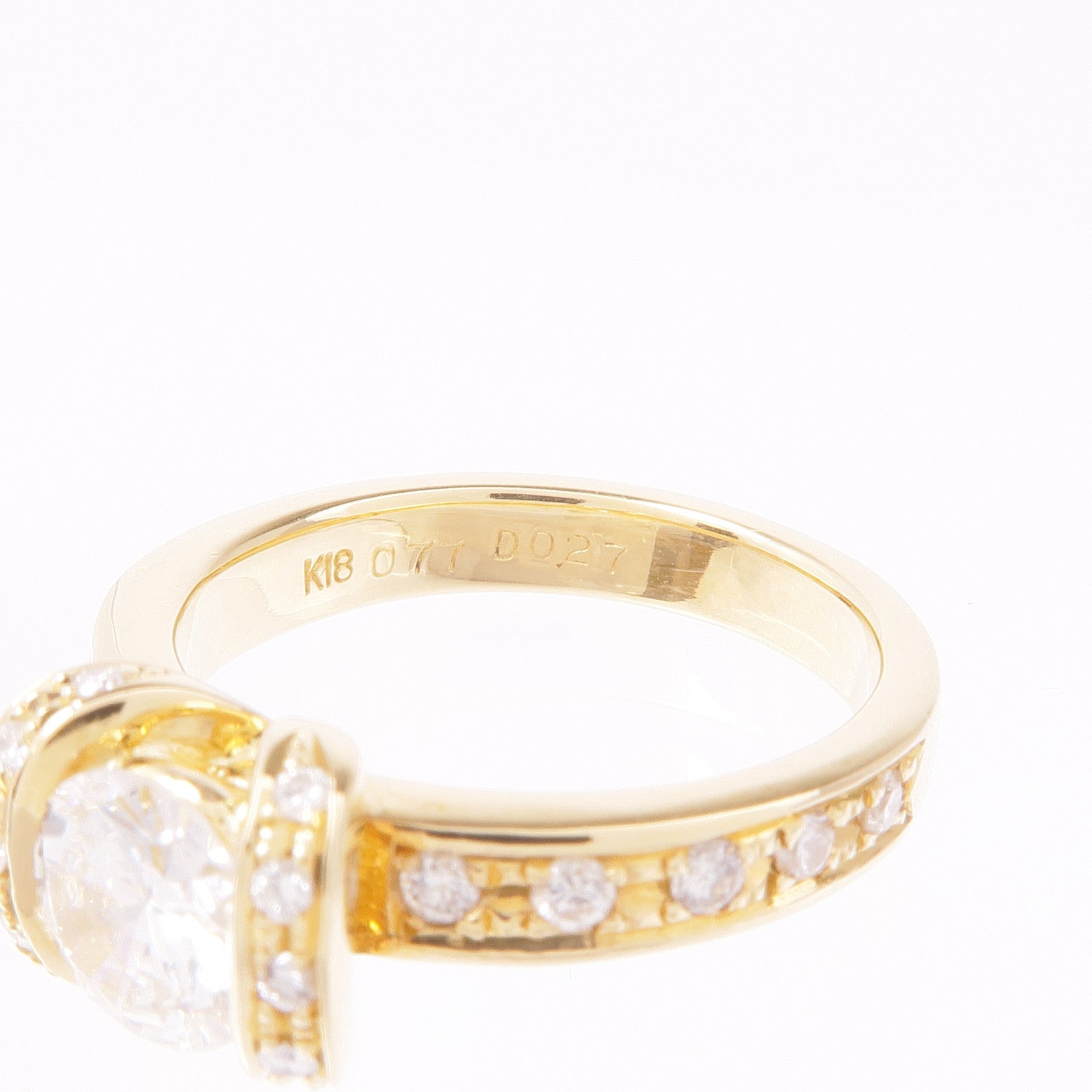 JEWELRY Diamond Ring 18K Yellow Gold US#6