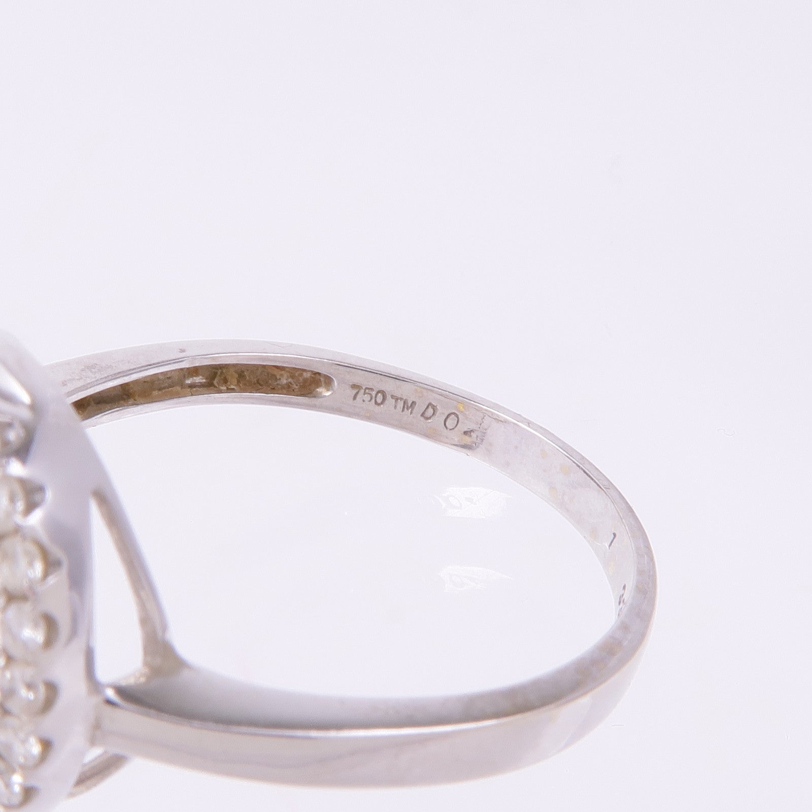 JEWELRY K18白金Diamond Ring鑽石戒指US#8.5