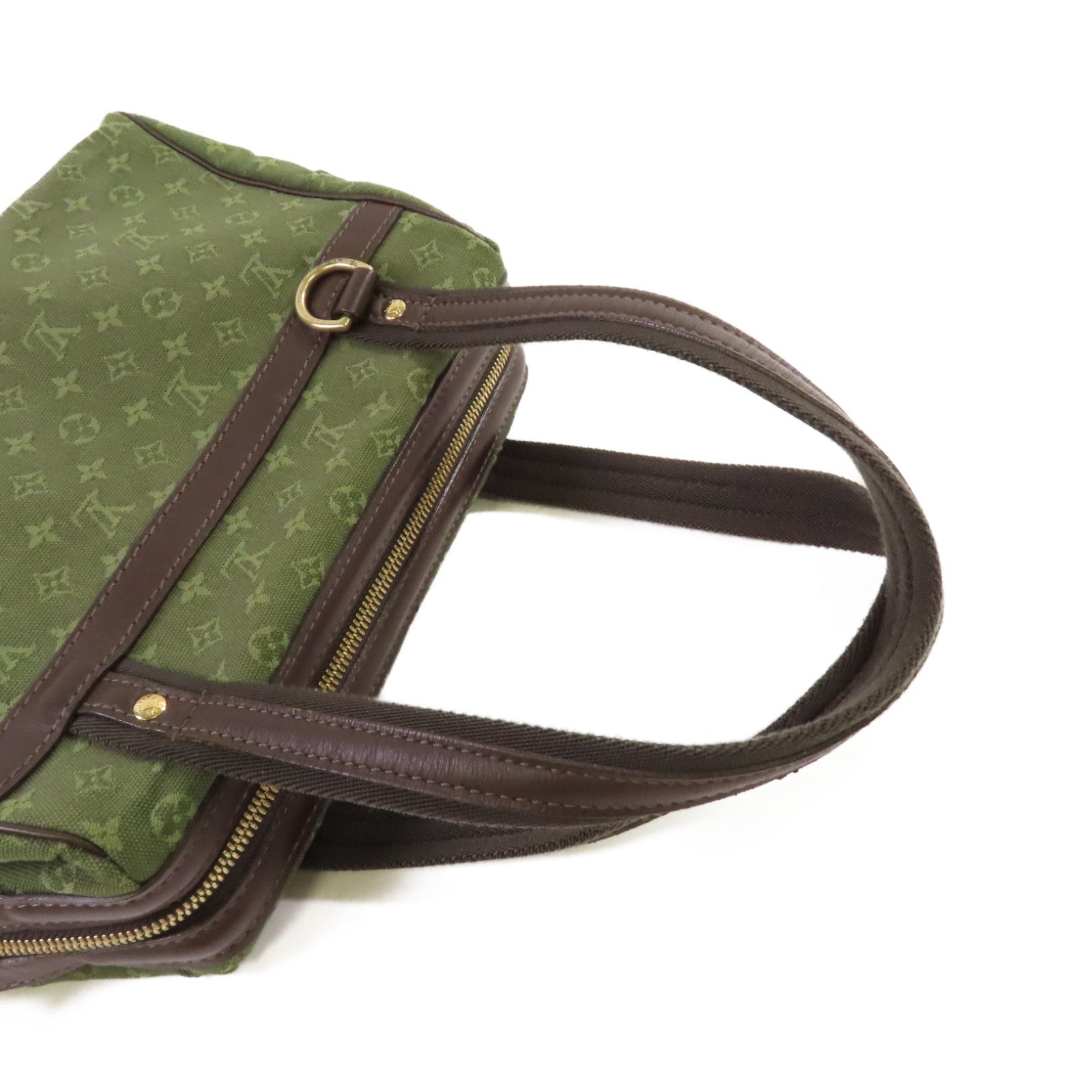 LOUIS VUITTON 【激減優惠】Monogram Mini Josephine PM Handbag金扣手挽袋軍綠色/啡色