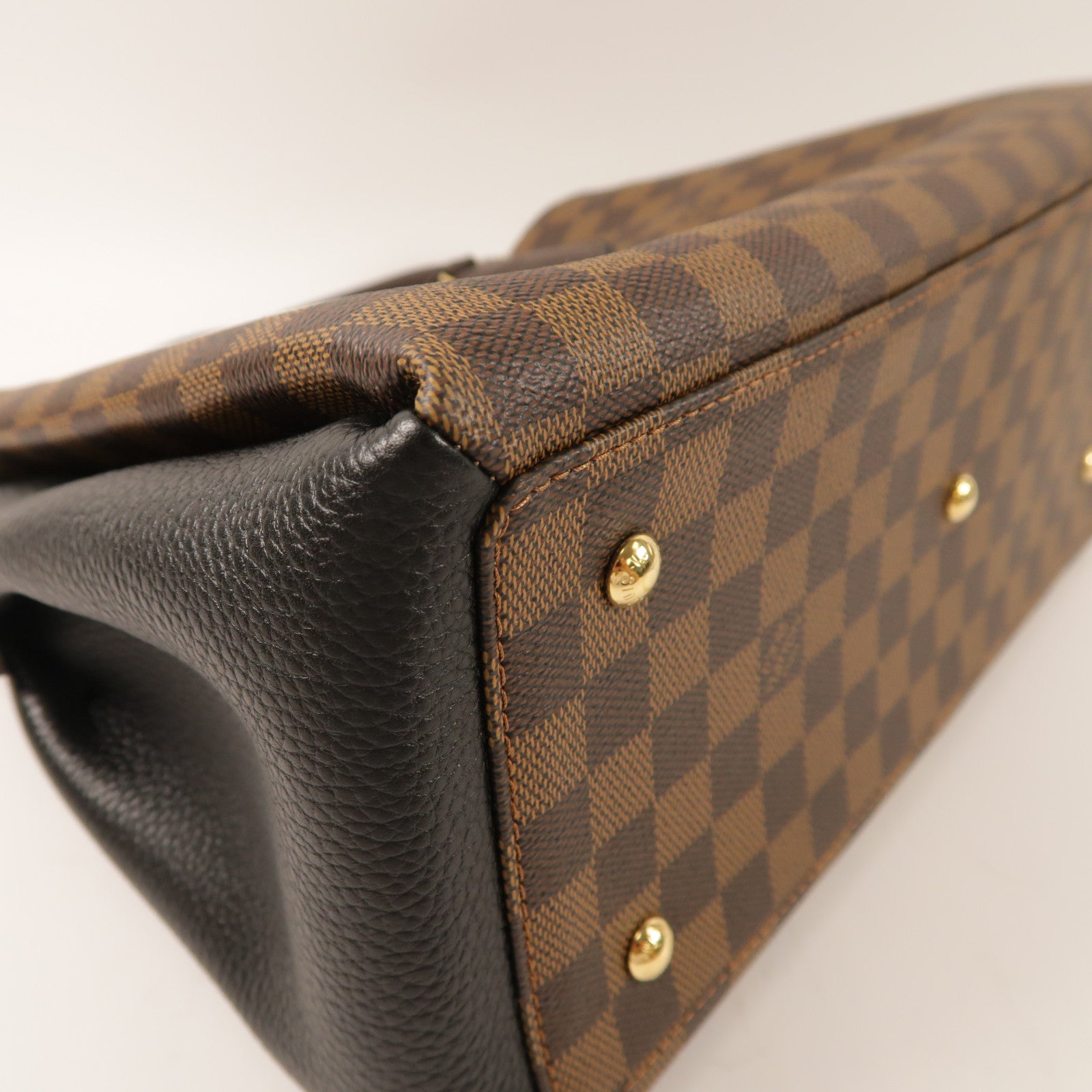 LOUIS VUITTON Damier Normandy金扣手挽肩背兩用袋