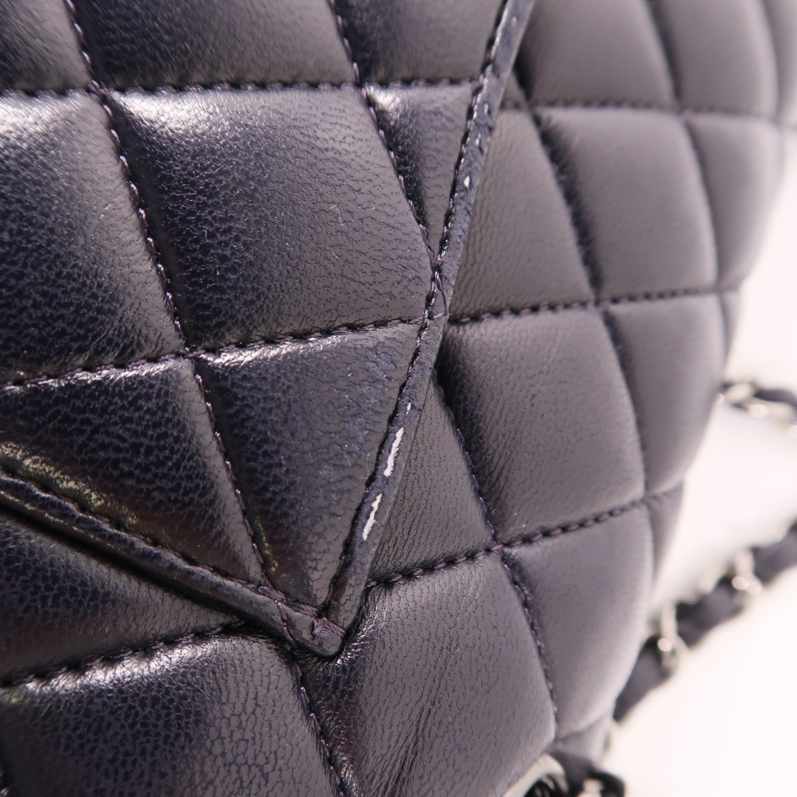 CHANEL 【激減優惠】羊皮皮革Classic 25銀扣鏈帶肩背袋