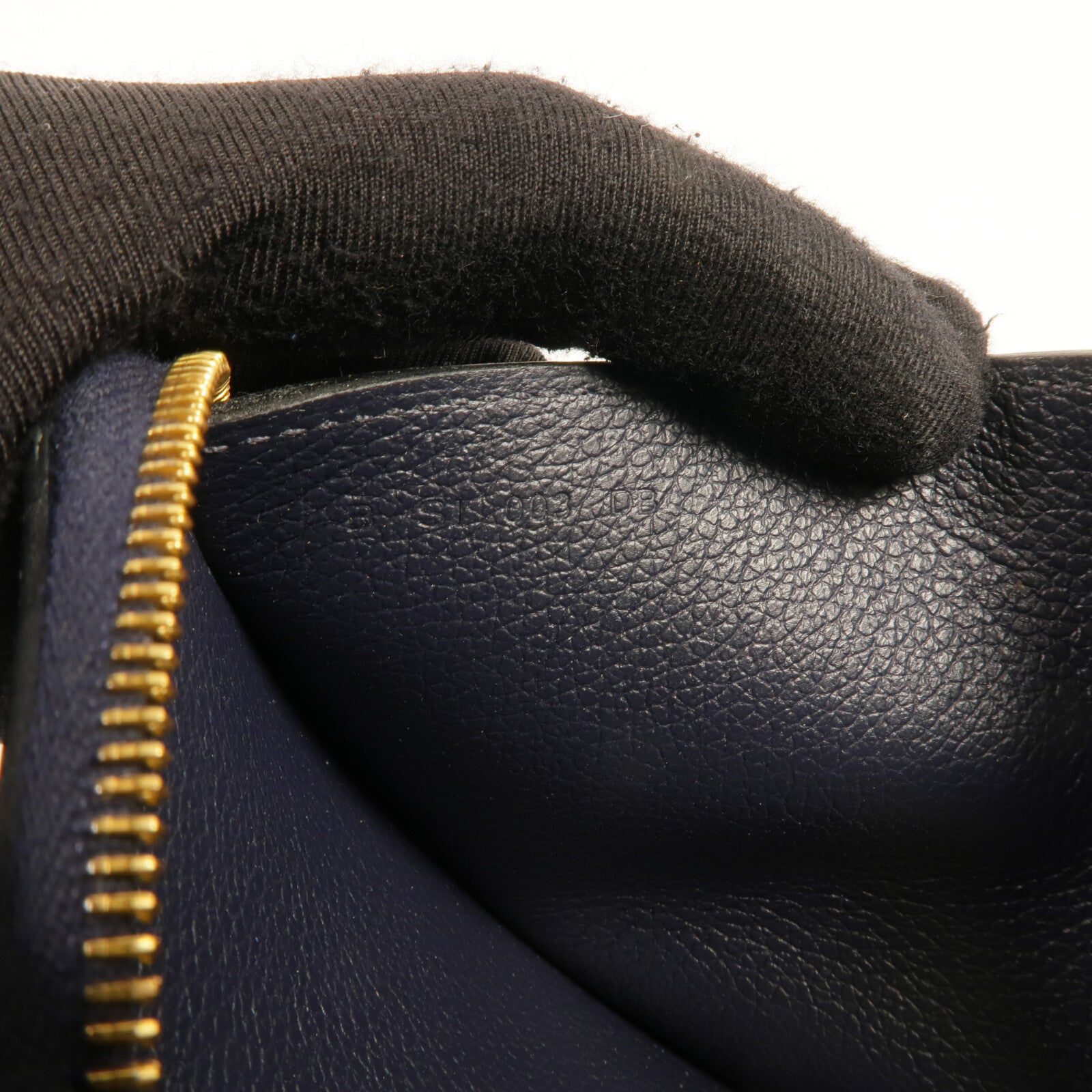 HERMES Evercolor皮革Zipper Wallet金扣錢包Bleu Nuit