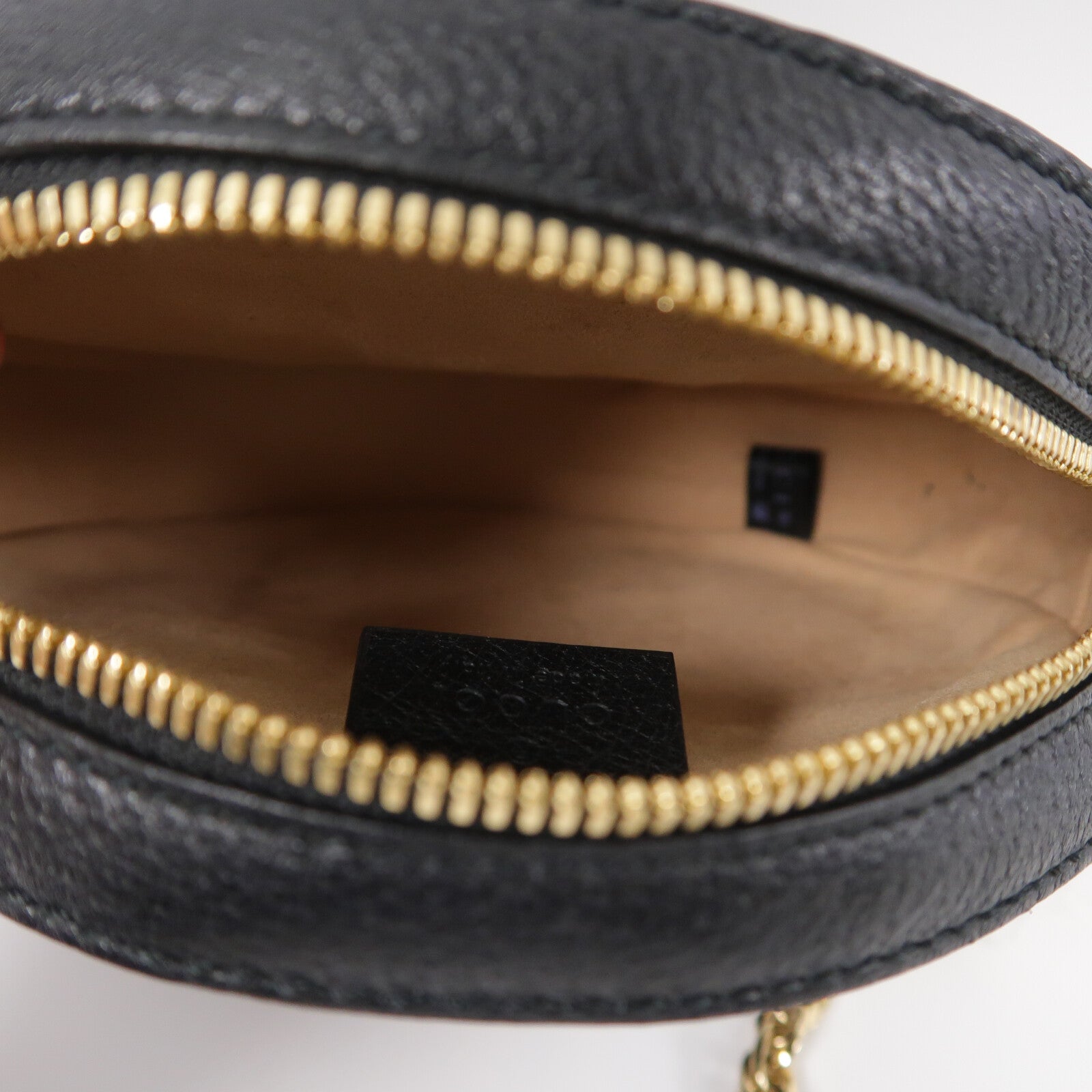GUCCI 牛皮皮革Ophidia Mini GG Round Shoulder Bag鏈帶肩背袋