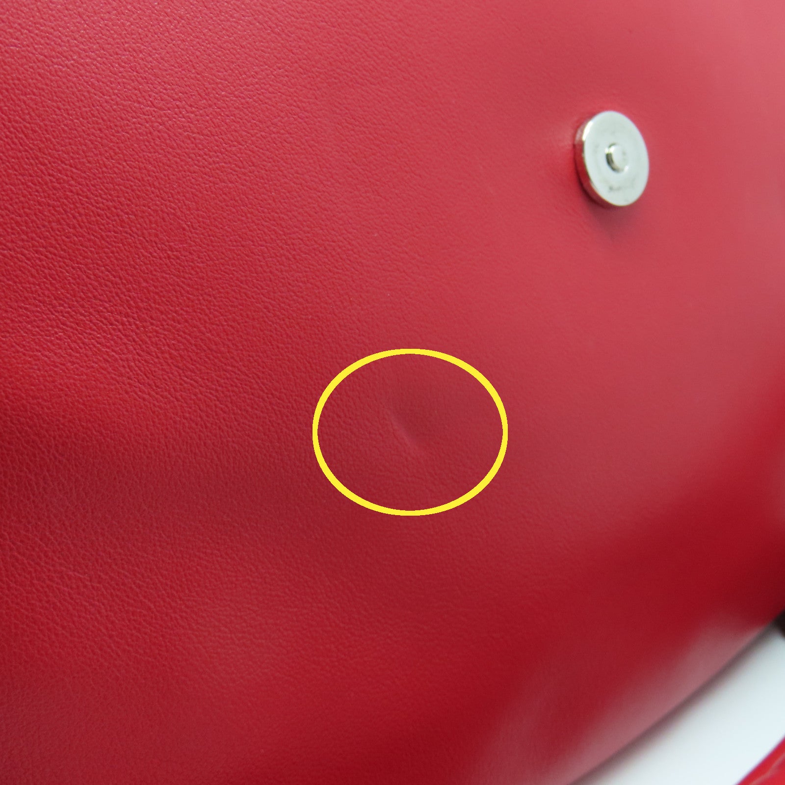 TOD'S 牛皮皮革Shoulder Bag银扣肩背袋红色