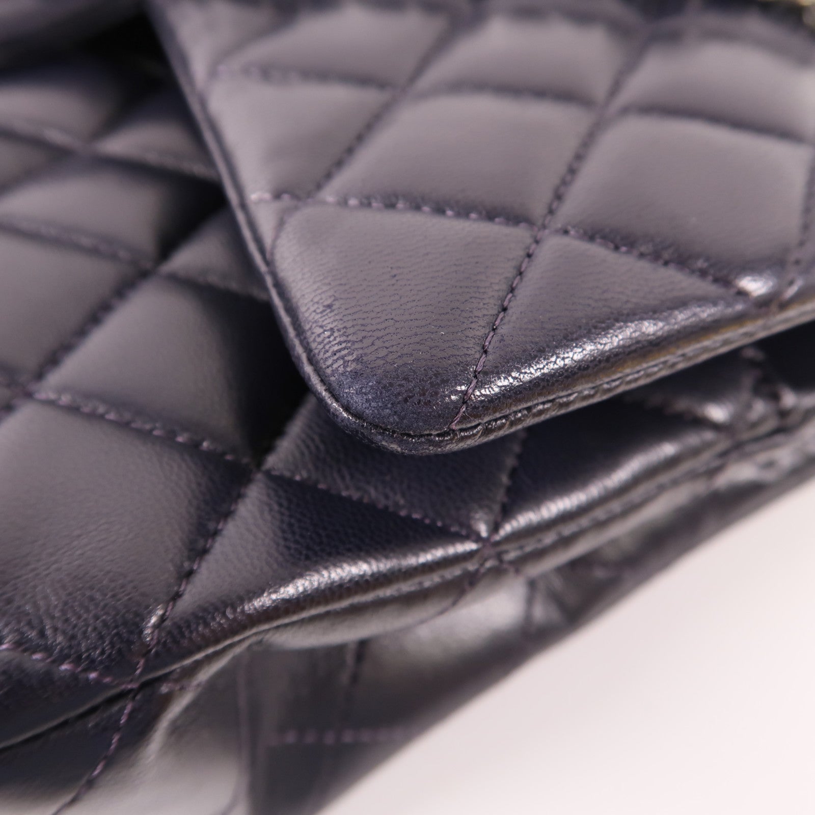 CHANEL 羊皮皮革Classic 25銀扣鏈帶肩背袋