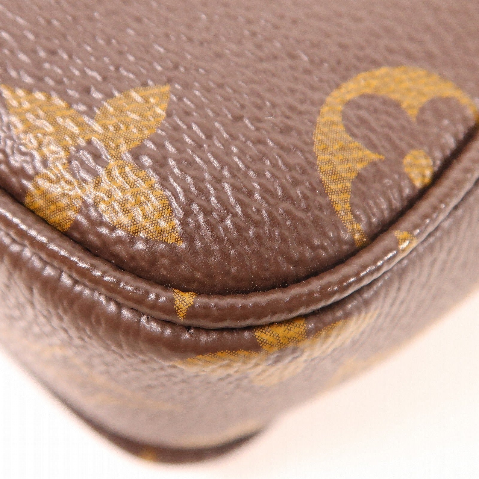 LOUIS VUITTON Monogram Marceau金扣鏈帶肩背袋棕色