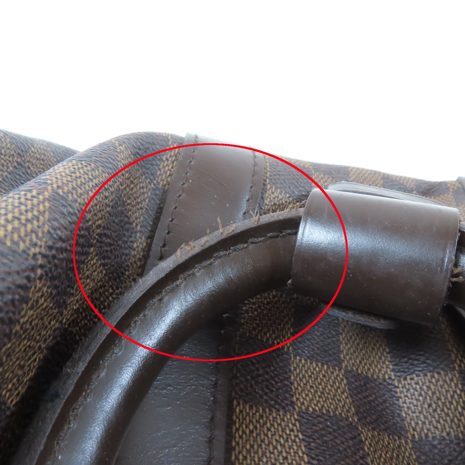 LOUIS VUITTON Damier Keepall Bandouliere 45金扣手挽袋啡色