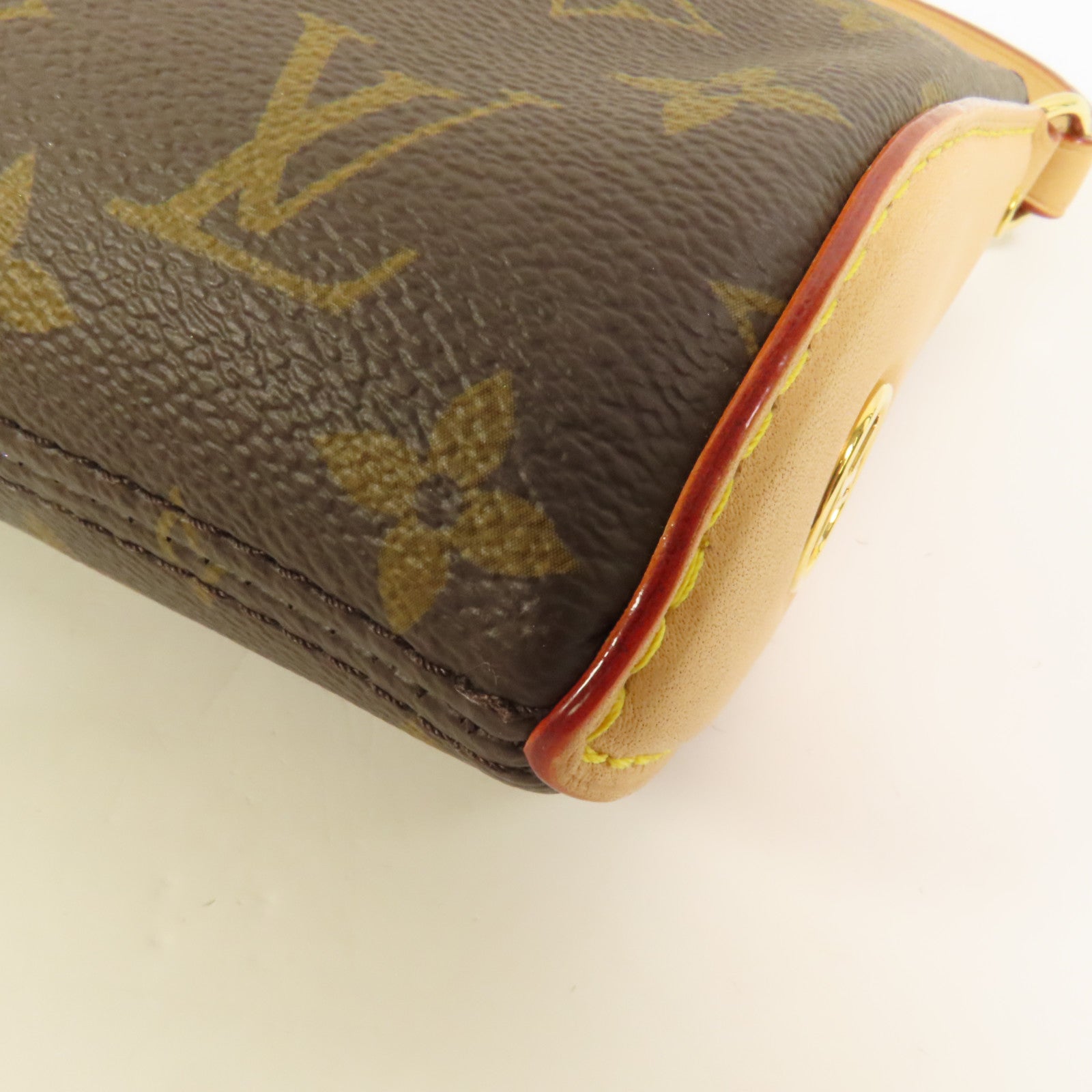 LOUIS VUITTON Monogram Pochette Tirette金扣手挽肩背兩用袋