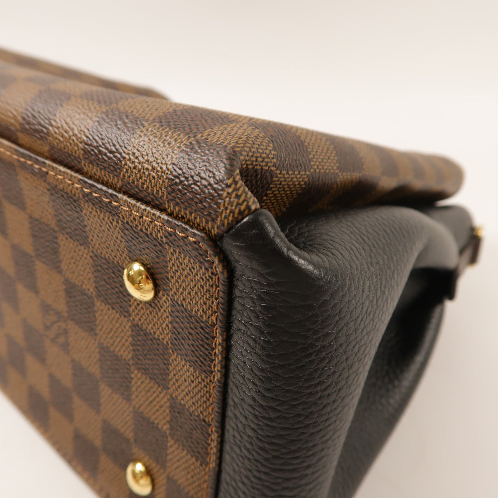 LOUIS VUITTON Damier Normandy金扣手挽肩背兩用袋