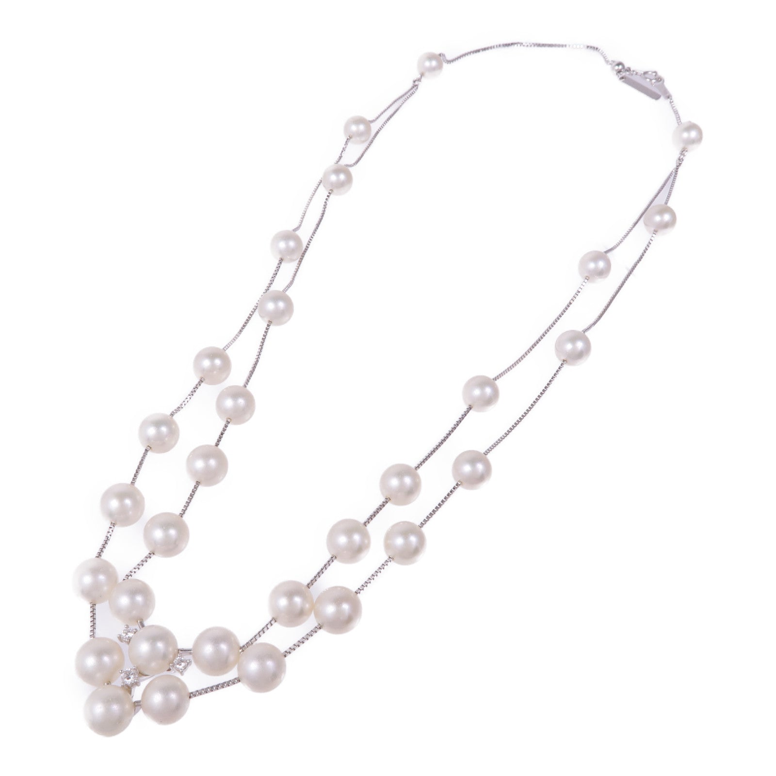 TASAKI 18K白金Pearl/Diamond Necklace珍珠/鑽石項鍊