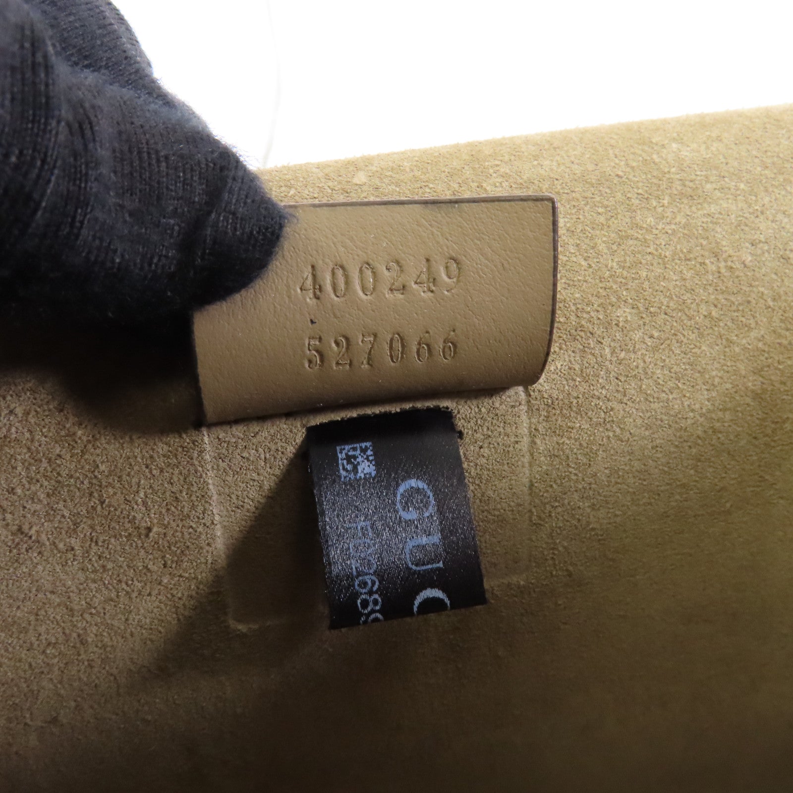 GUCCI 塗層帆布Chain Shoulder銀扣鏈帶肩背袋啡色