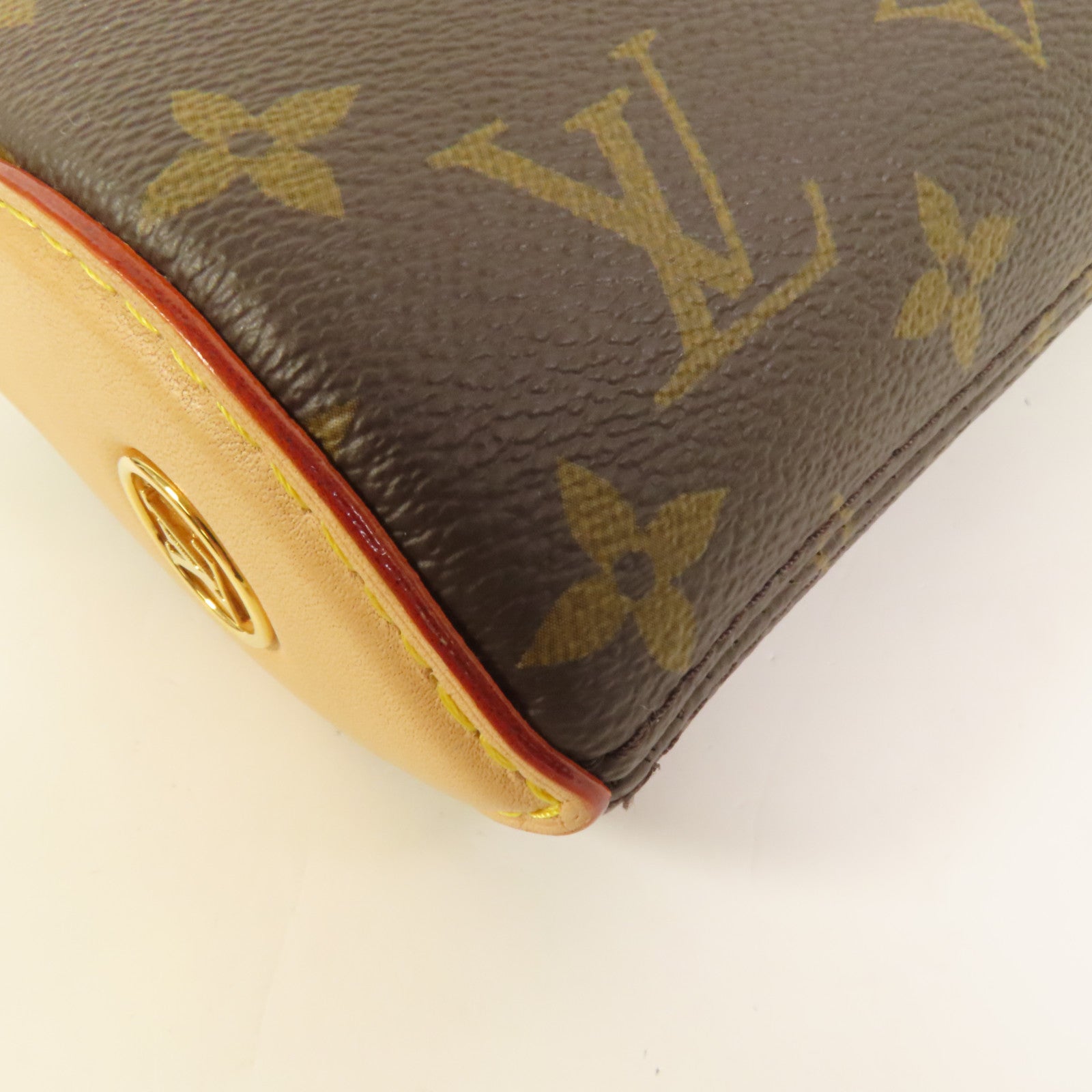 LOUIS VUITTON Monogram Pochette Tirette金扣手挽肩背兩用袋