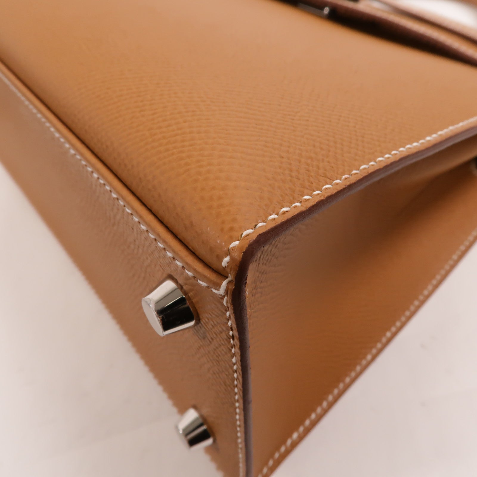 HERMES Epsom Sellier皮革Kelly 25手挽肩背兩用袋Gold