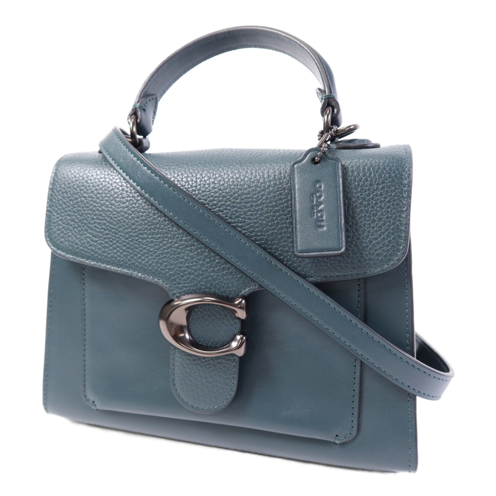 COACH 牛皮皮革2 Way Shoulder Bag手挽肩背兩用袋
