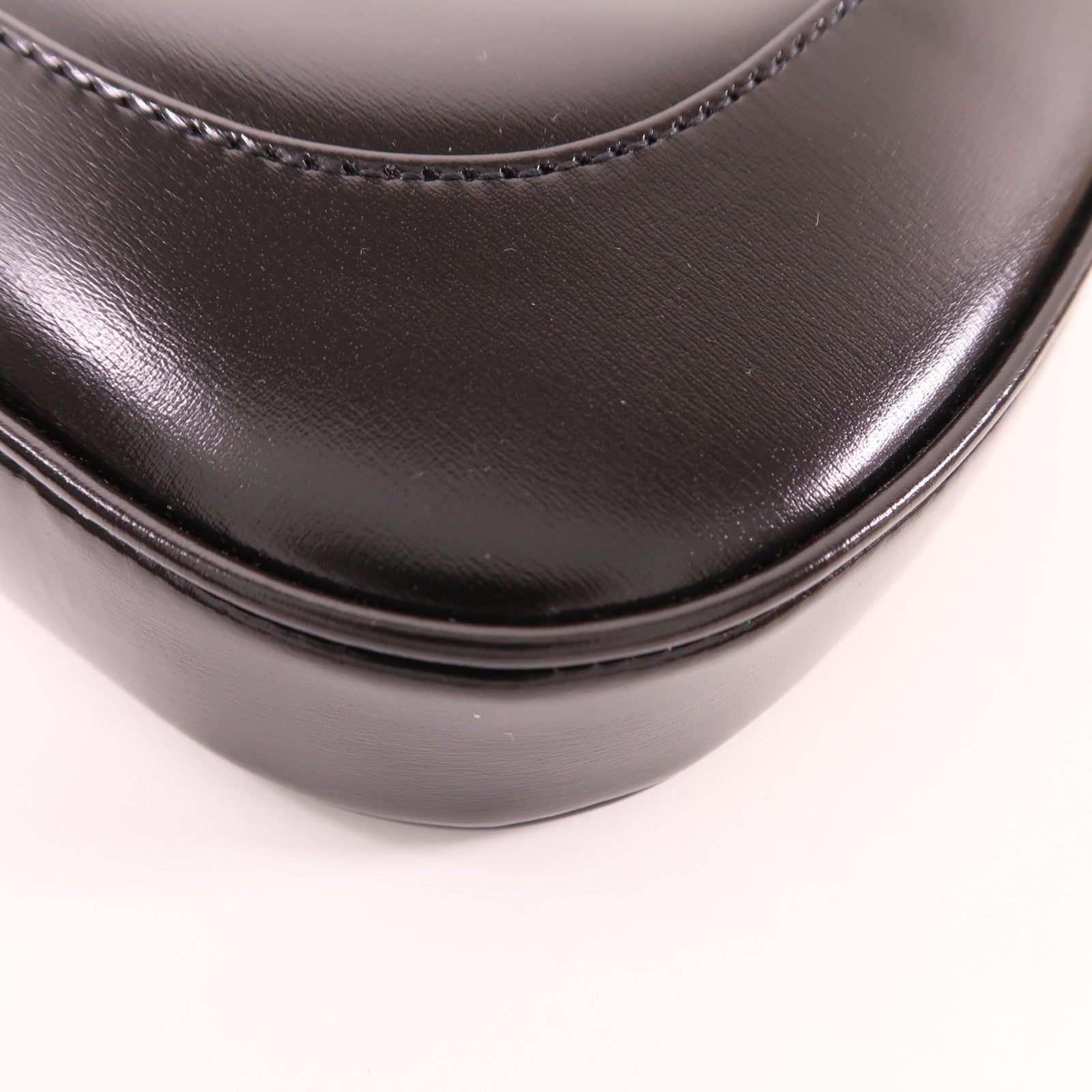 GUCCI GHW Jackie 1961 Shoulder Bag Black Leather 636709